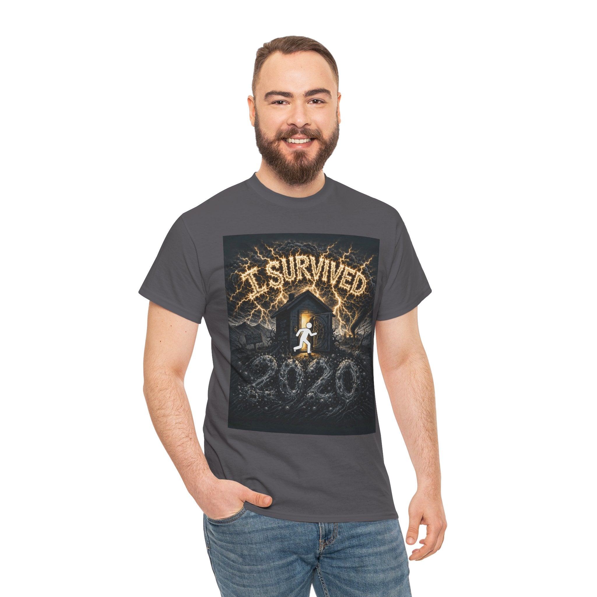 I Survived 2020 — Original PILOT Design Unisex Heavy Cotton Tee