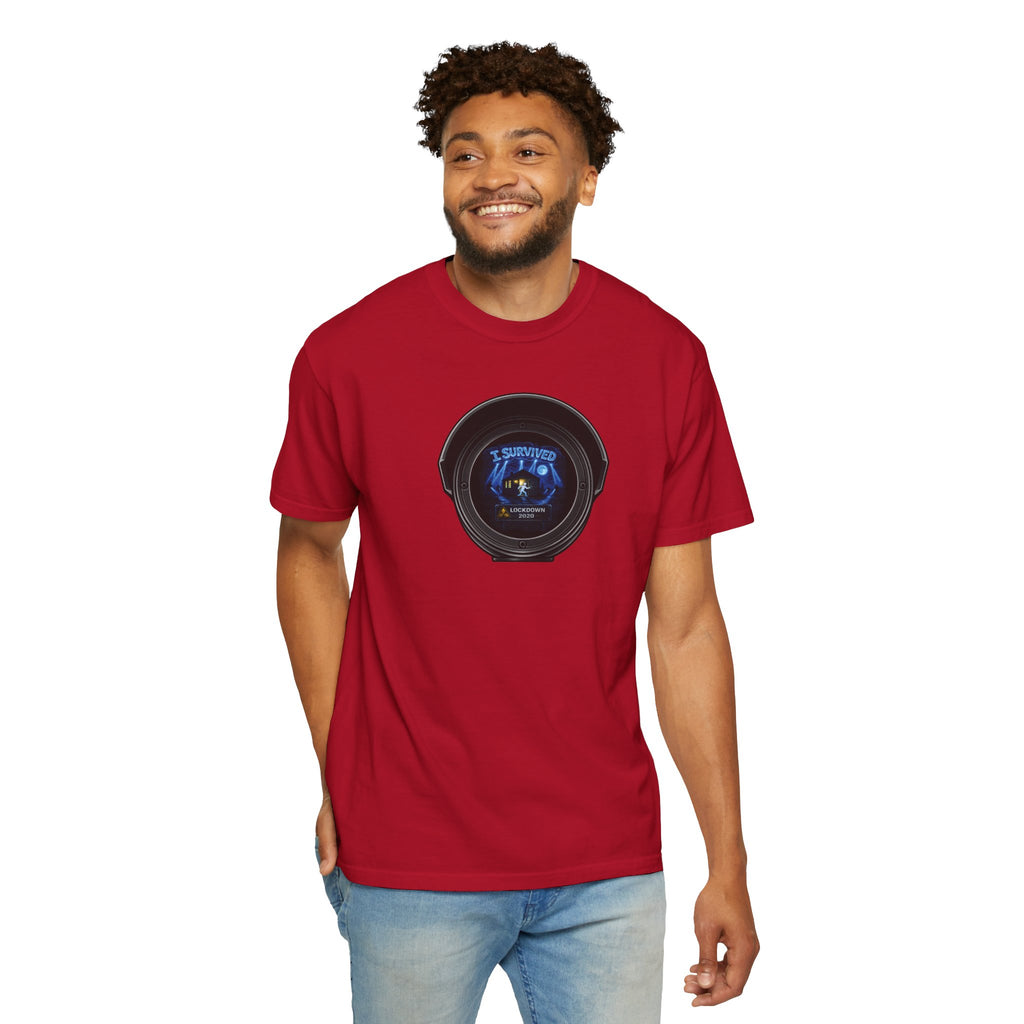 I Survived 2020 —  LOCKDOWN S3:E3: Director's Cut "Remote Schooling" Unisex Garment-Dyed T-shirt