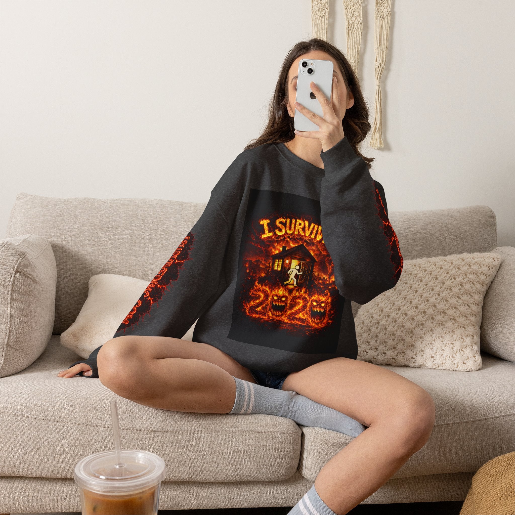 I Survived 2020 — WILDFIRES S2:E2: "The Bobcat Fire" Memorial Unisex Heavy Blend™ Crewneck Sweatshirt