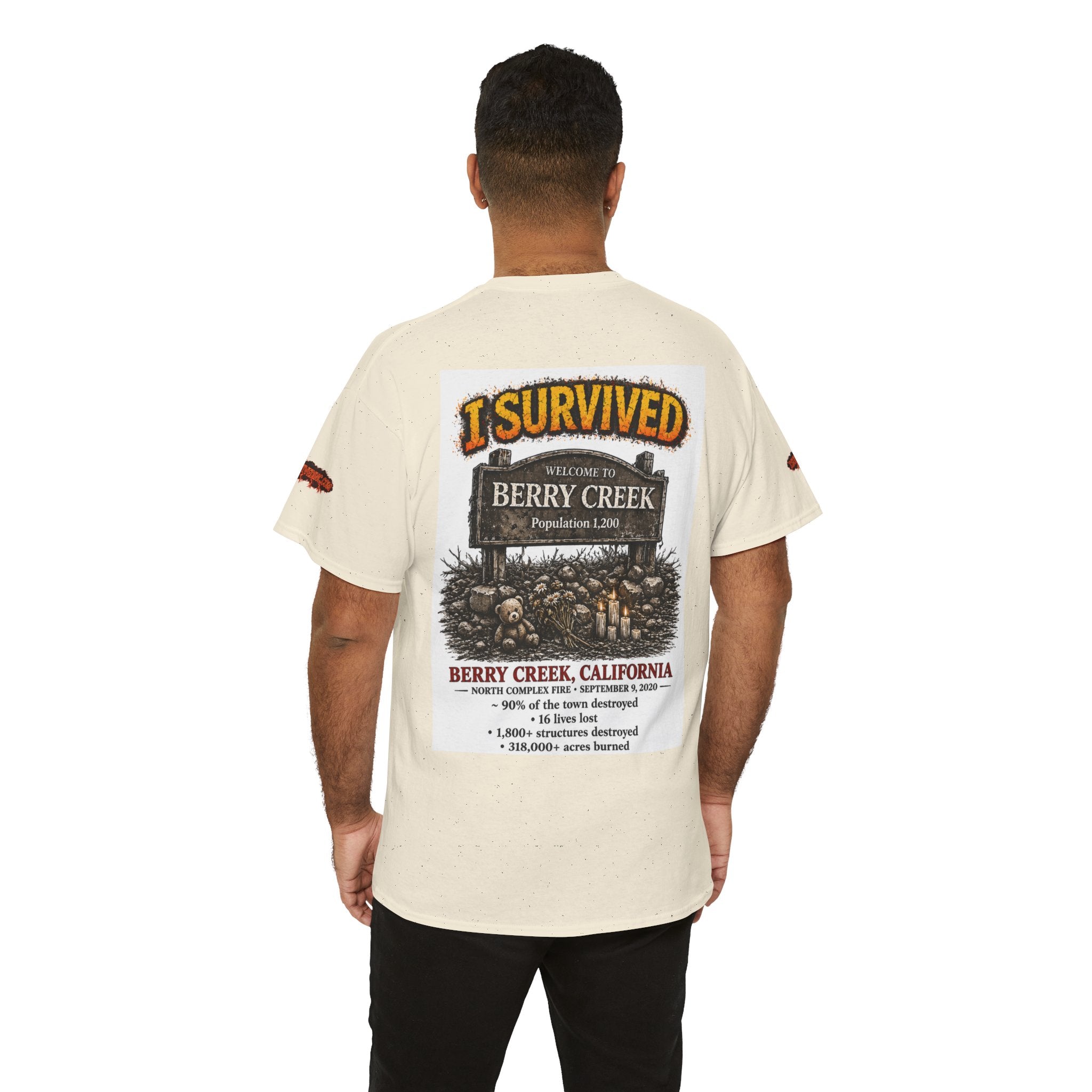 I Survived 2020 — S2:E1 "Berry Creek" | Wildfire Edition Memorial Unisex Heavy Cotton Tee (SPECIAL EDITION)