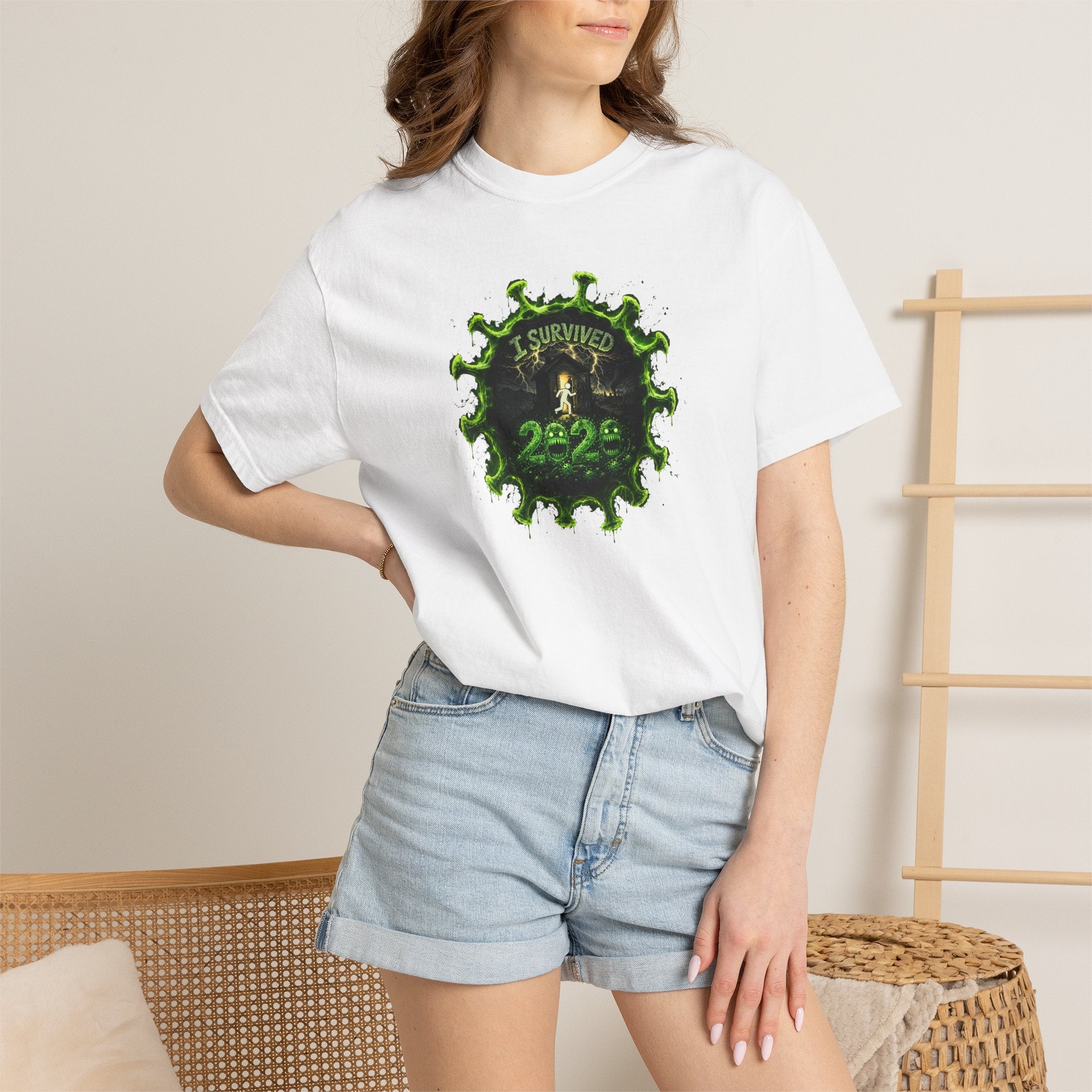 I Survived 2020 —  PANDEMIC S1:E1: Director's Cut "COVID-19: The Coronavirus" Unisex Garment-Dyed T-shirt