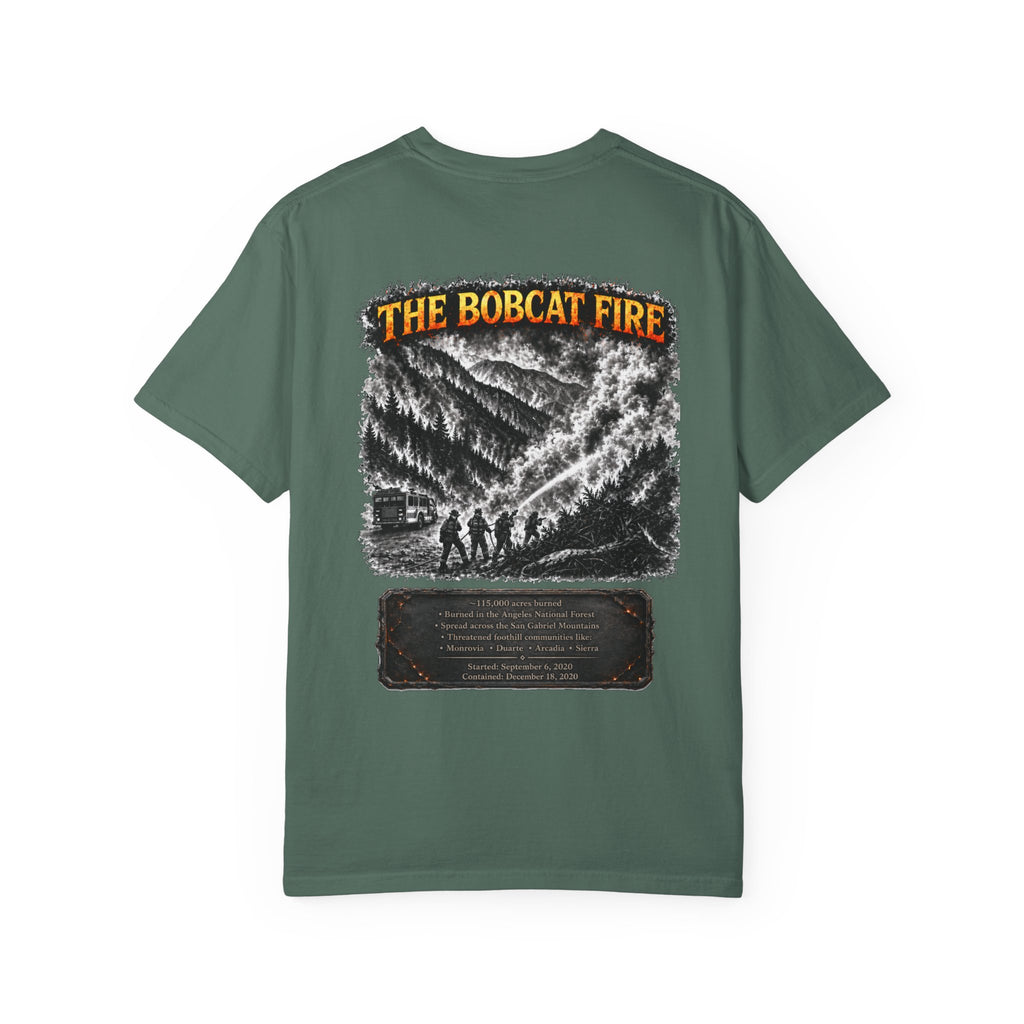 I Survived 2020 — Director's Cut S2:E2 "The Bobcat Fire" | Wildfire Edition Memorial Unisex Garment-Dyed T-shirt