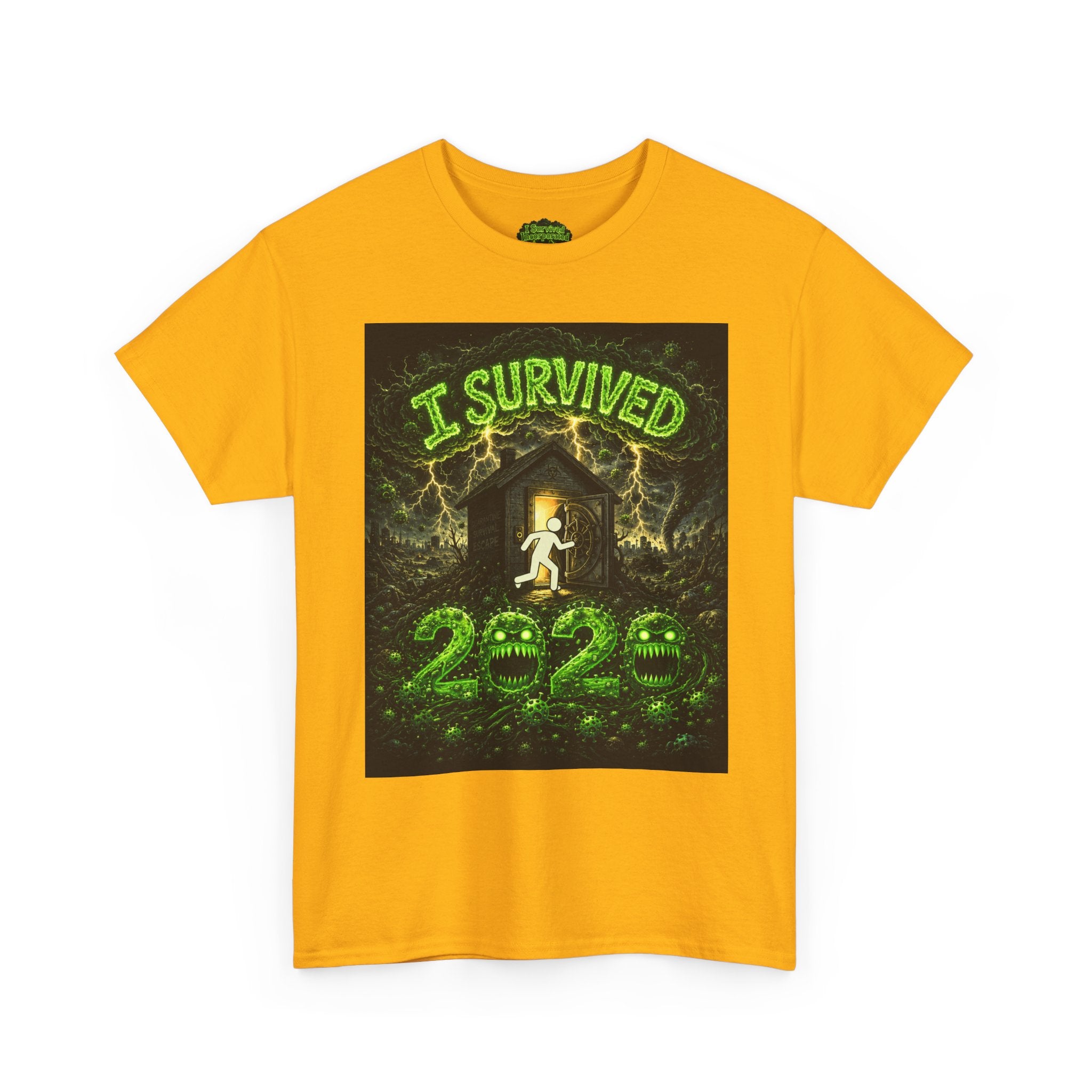 I Survived 2020 — S1:E4 "Mask Madness Mayhem Moment" | Pandemic Edition Unisex Heavy Cotton Tee