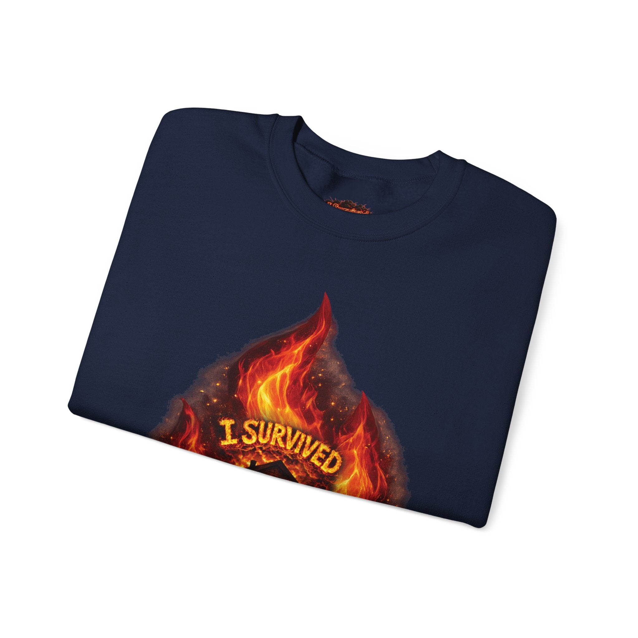 I Survived 2020 — Director's Cut S2:E3 "The California Wildfires" | Wildfire Edition Memorial Unisex Heavy Blend™ Crewneck Sweatshirt