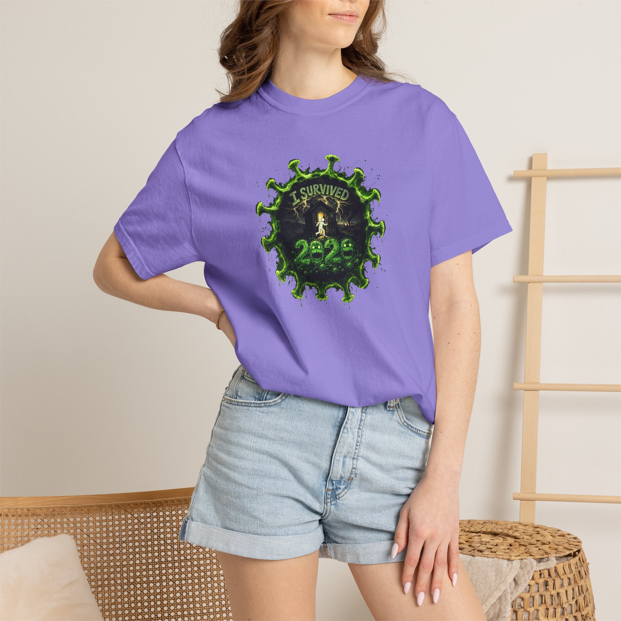 I Survived 2020 — PANDEMIC S1:E5: Director's Cut "Delivery Doomsday" Unisex Garment-Dyed T-shirt