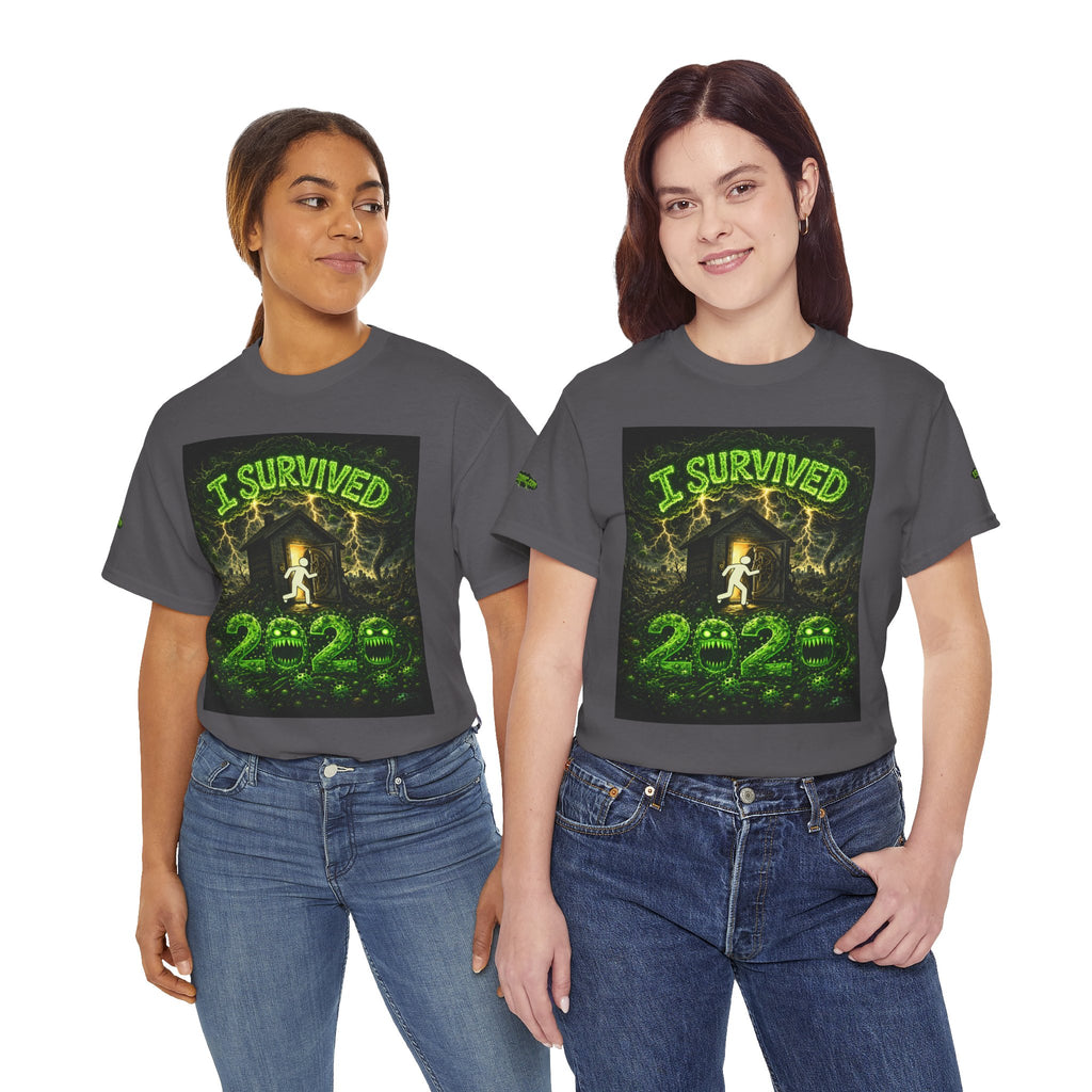 Sobreviví al 2020 — T1:E5 "El día del juicio final de las entregas" | Camiseta unisex de algodón pesado (Edición Pandemia) (EDICIÓN ESPECIAL)