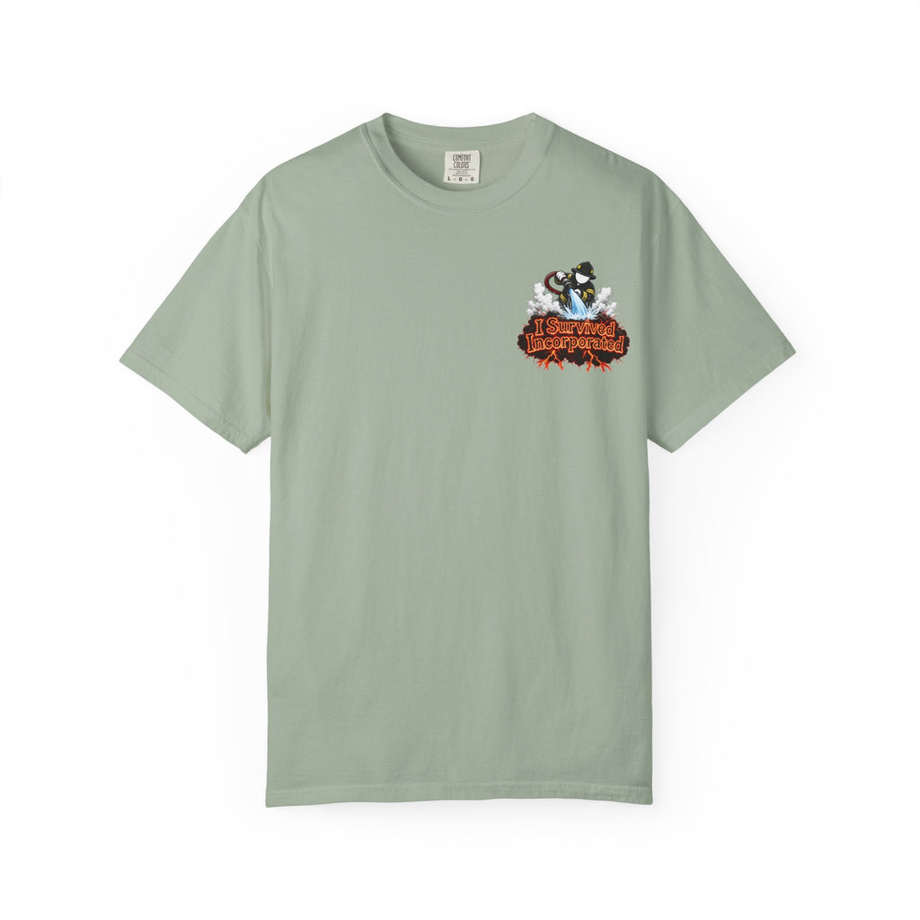 I Survived 2020 — "Please Stand By" Test Pattern Tee Wildfire Signal Edition Summer Premiere Unisex Garment-Dyed T-shirt