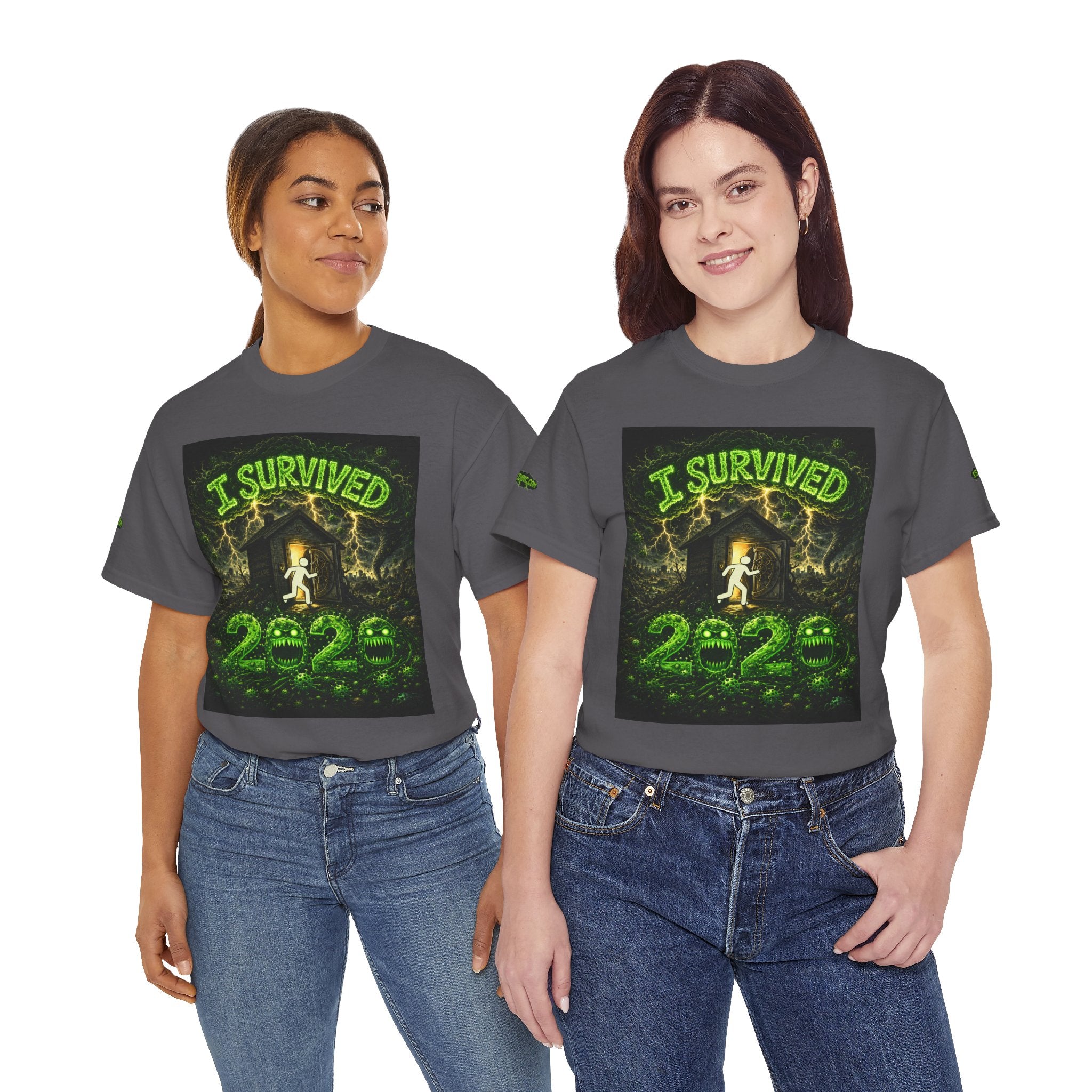 I Survived 2020 — PANDEMIC S1:E4: Special Edition "Mask Madness" Unisex Heavy Cotton Tee
