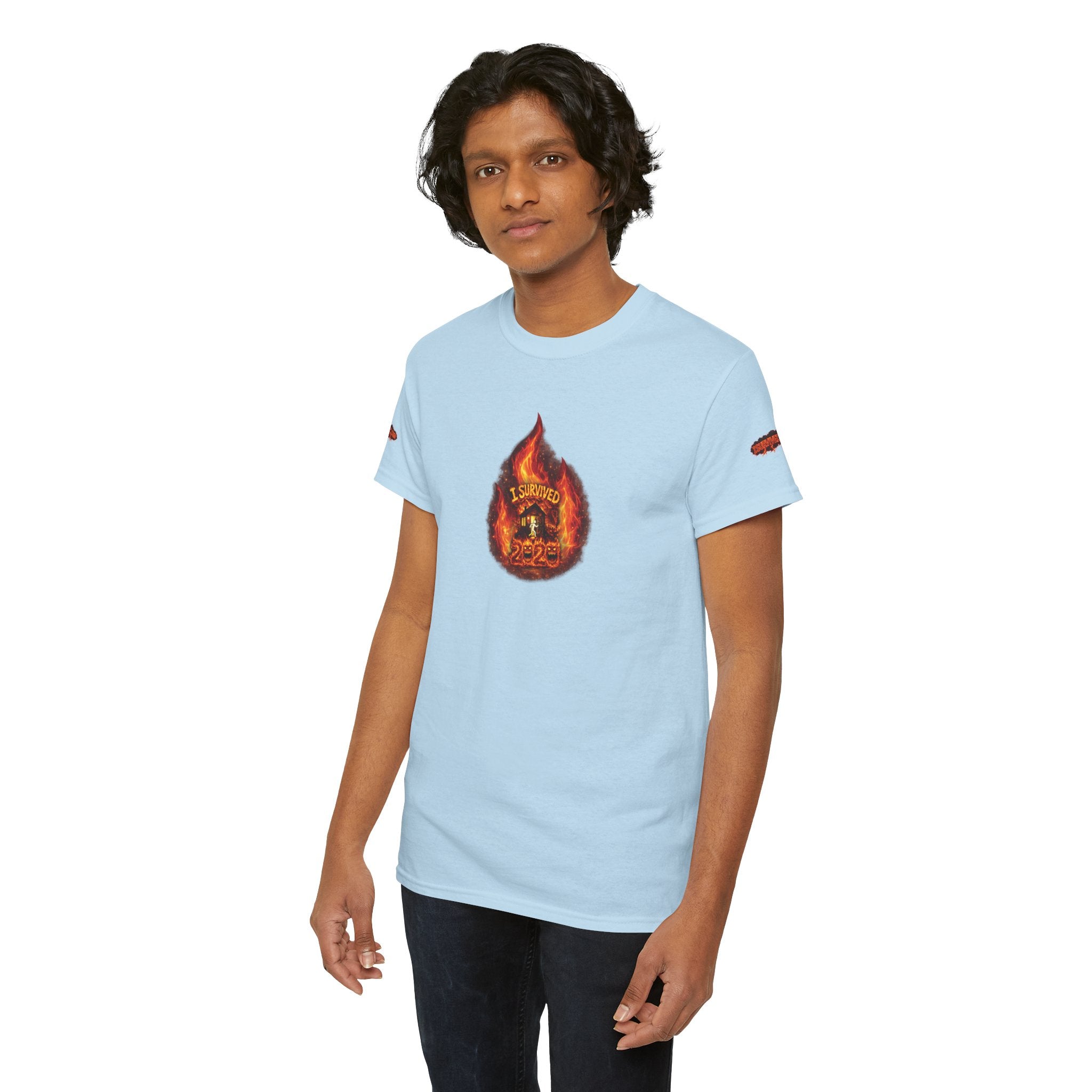 I Survived 2020 — WILDFIRES S2:E1: Director's Cut Special Edition "Berry Creek" Memorial Unisex Heavy Cotton Tee