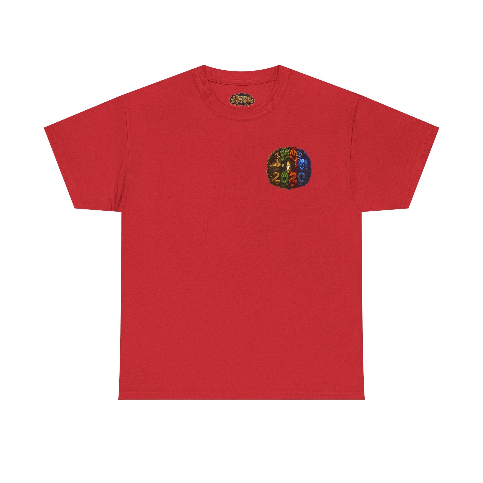 I Survived 2020 — "No Signal" Test Pattern Tee Alien Broadcast Finale Summer Premiere Unisex Heavy Cotton Tee