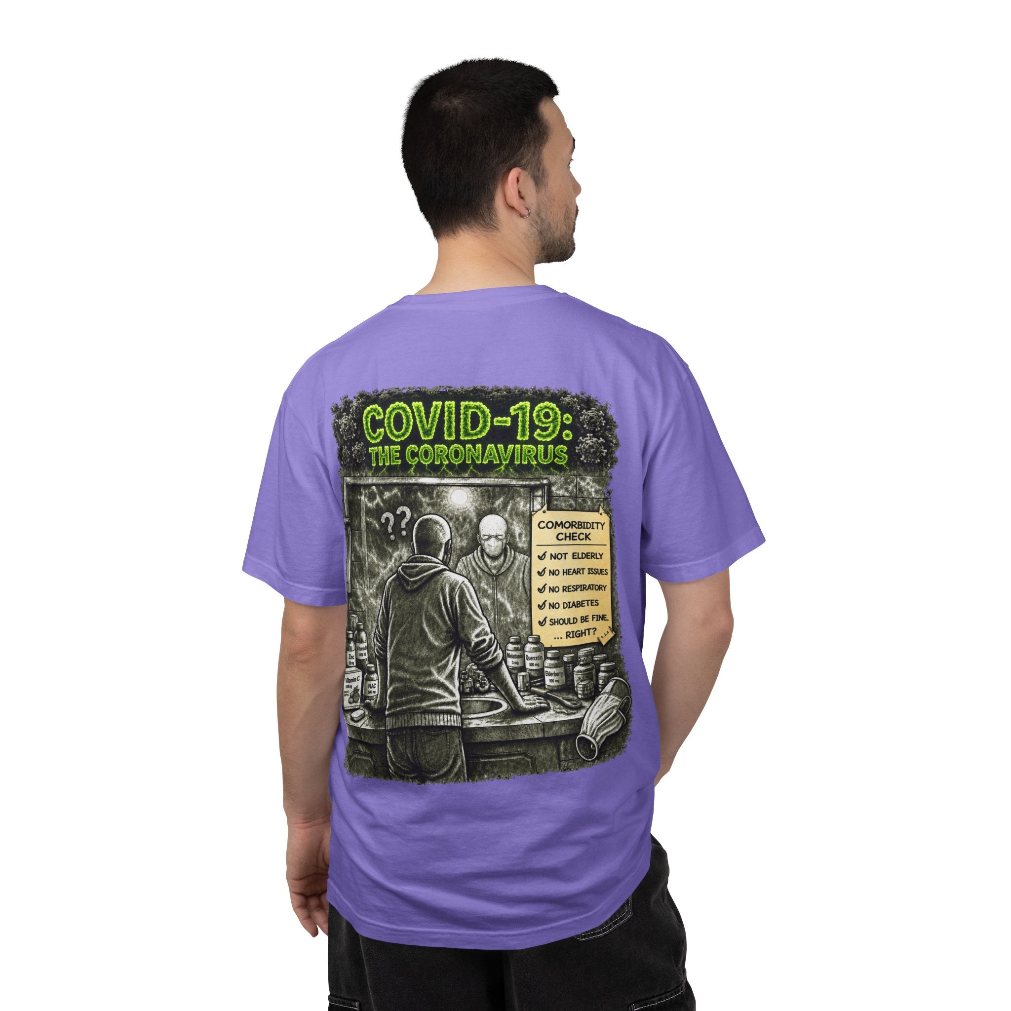 I Survived 2020 —  PANDEMIC S1:E1: Director's Cut "COVID-19: The Coronavirus" Unisex Garment-Dyed T-shirt