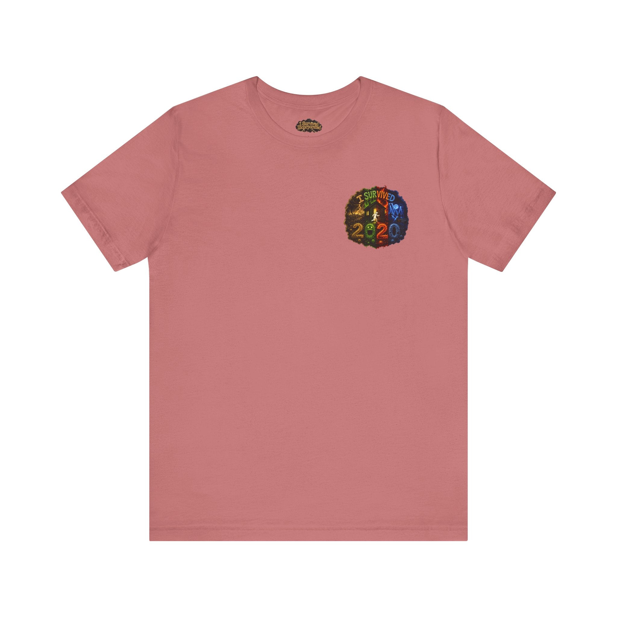 I Survived 2020 — "No Signal" Test Pattern Tee Alien Broadcast Finale Summer Premiere Unisex Jersey Short Sleeve Tee