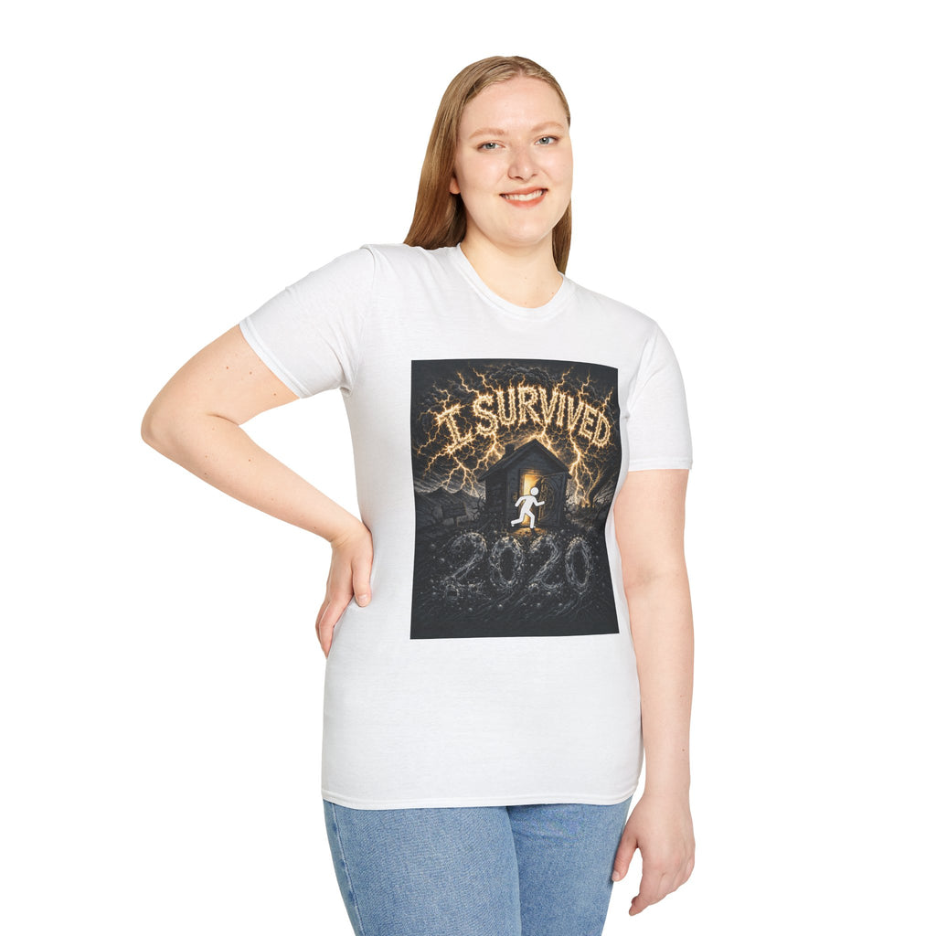 I Survived 2020 — Original Design Teaser Tee | Season 1 Premiere Drop Unisex Softstyle T-Shirt