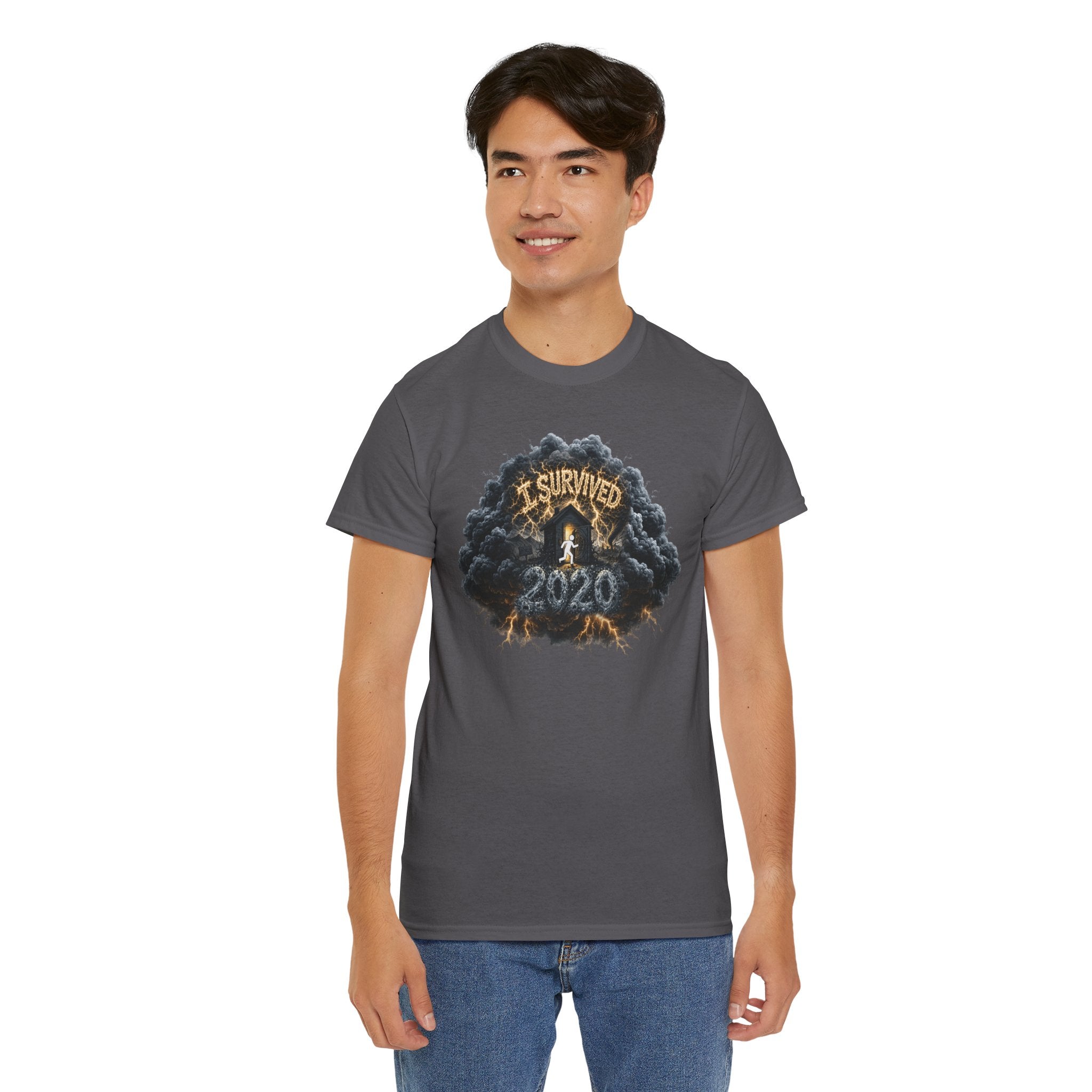 I Survived 2020 — Director's Cut Original Design Teaser Tee | Season 1 Premiere Drop Unisex Heavy Cotton Tee