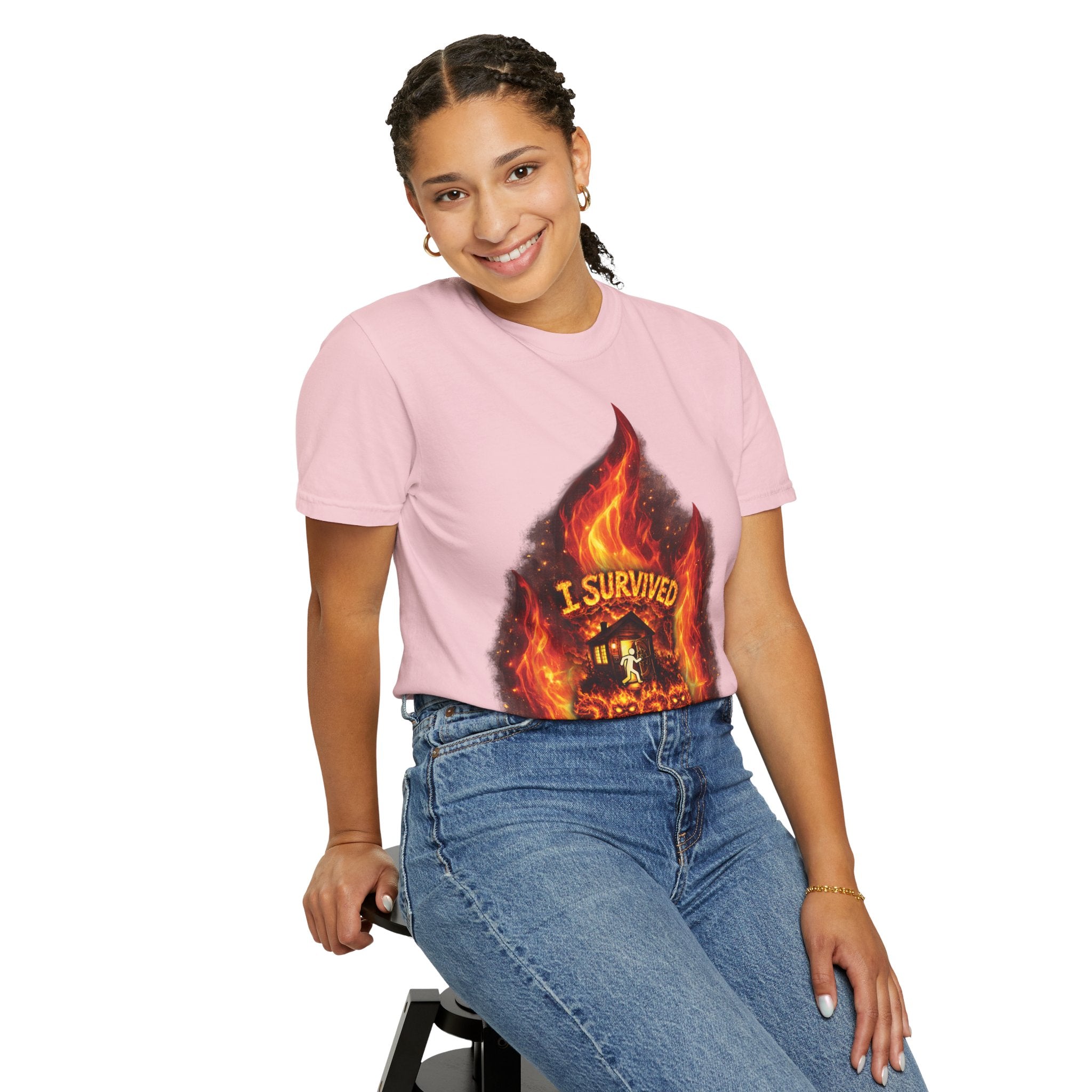I Survived 2020 — Director's Cut S2:E4 "Western U.S. Wildfire Season" | Mid-Season Finale Pt. 1 | Wildfire Edition Memorial Unisex Garment-Dyed T-shirt