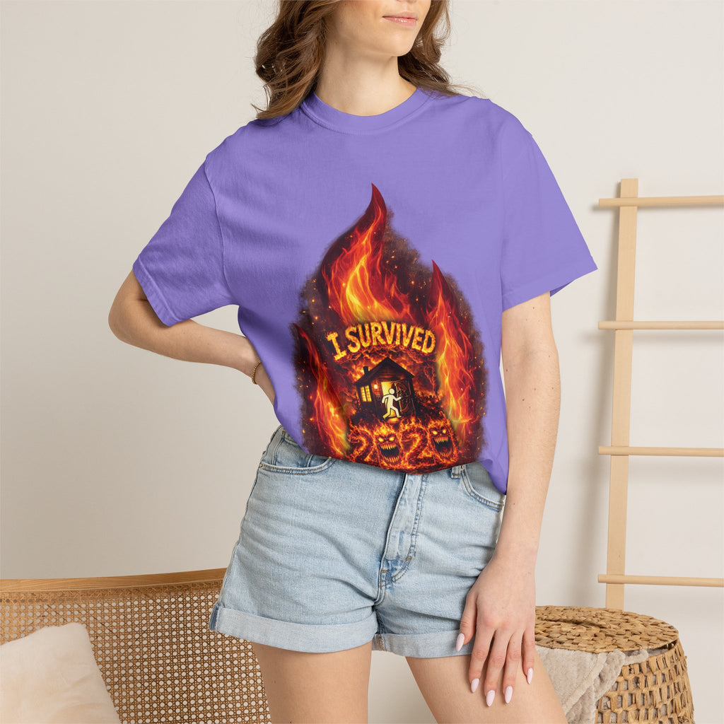 I Survived 2020 — Director's Cut S2:E3 "The California Wildfires" | Wildfire Edition Memorial Unisex Garment-Dyed T-shirt
