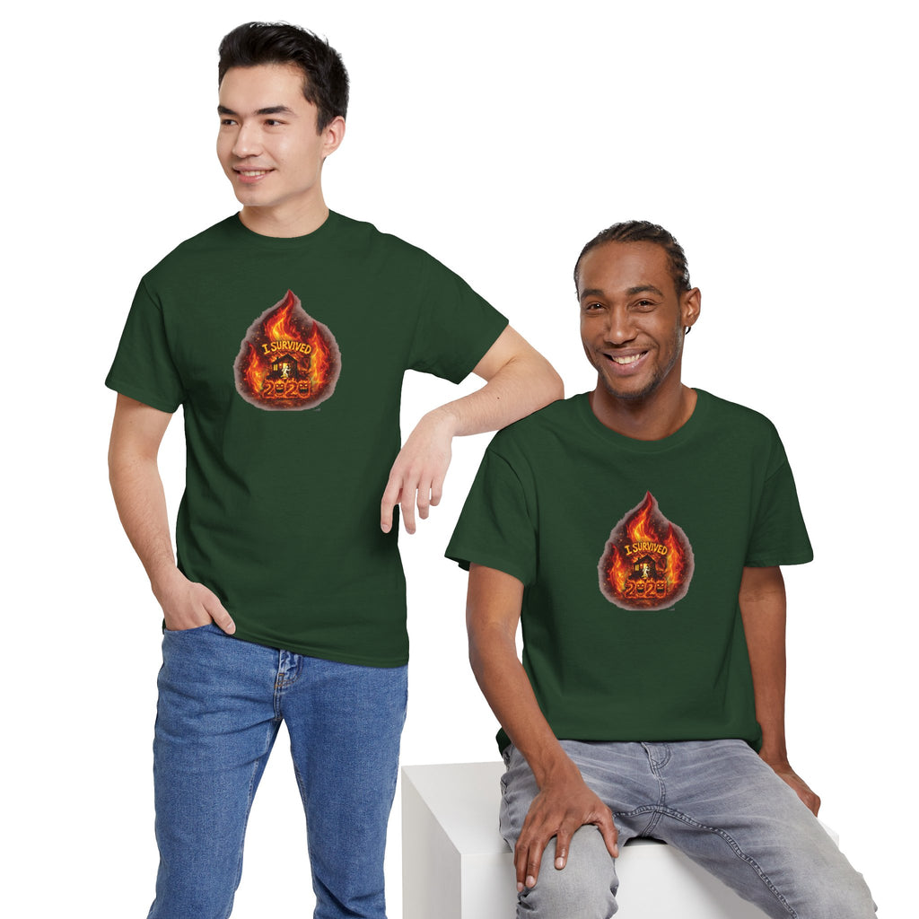I Survived 2020 — WILDFIRES S2:E3: Director's Cut "The California Wildfires" Memorial Unisex Heavy Cotton Tee