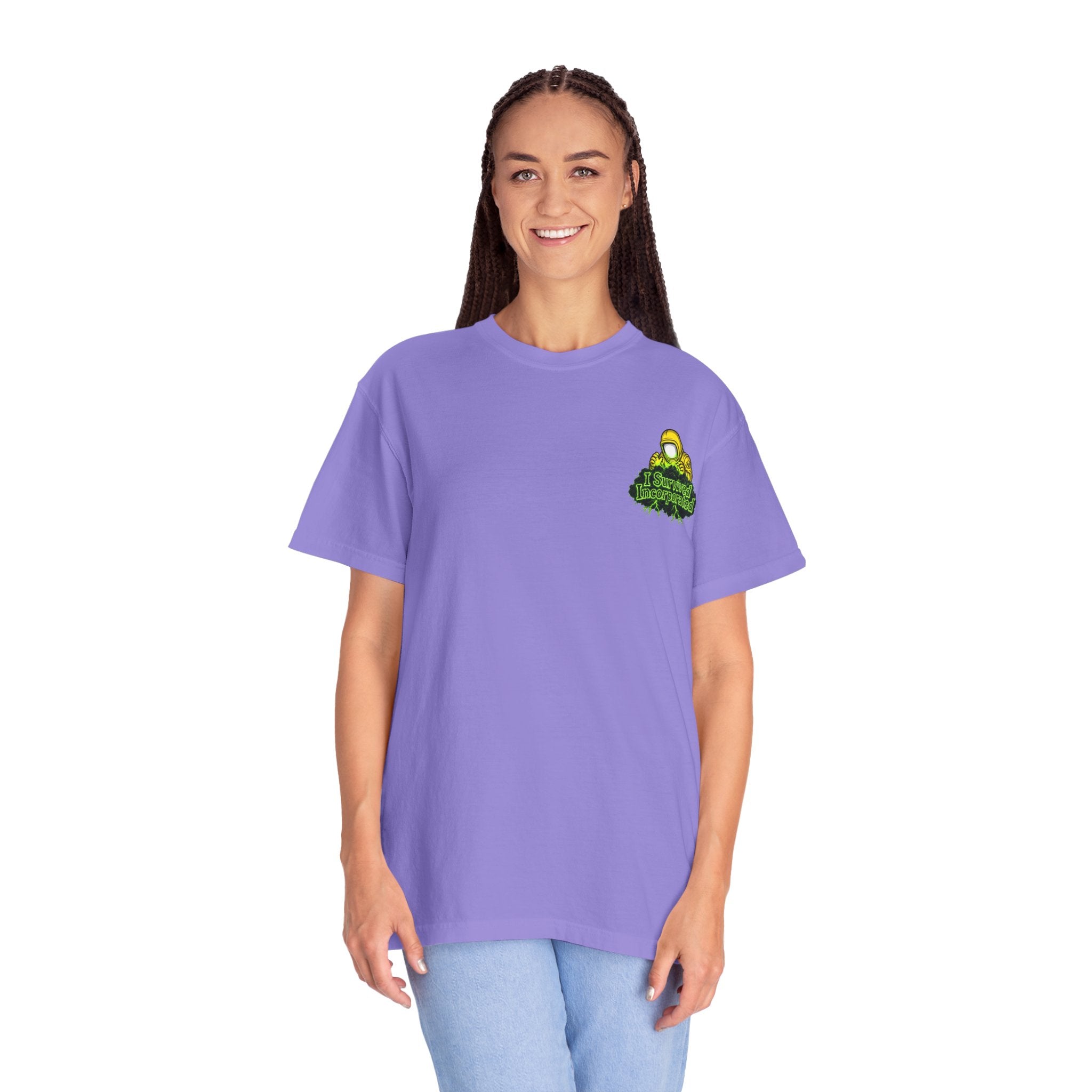 I Survived 2020 — "Please Stand By" Test Pattern Toxic Signal Tee Summer Premiere Unisex Garment-Dyed T-shirt