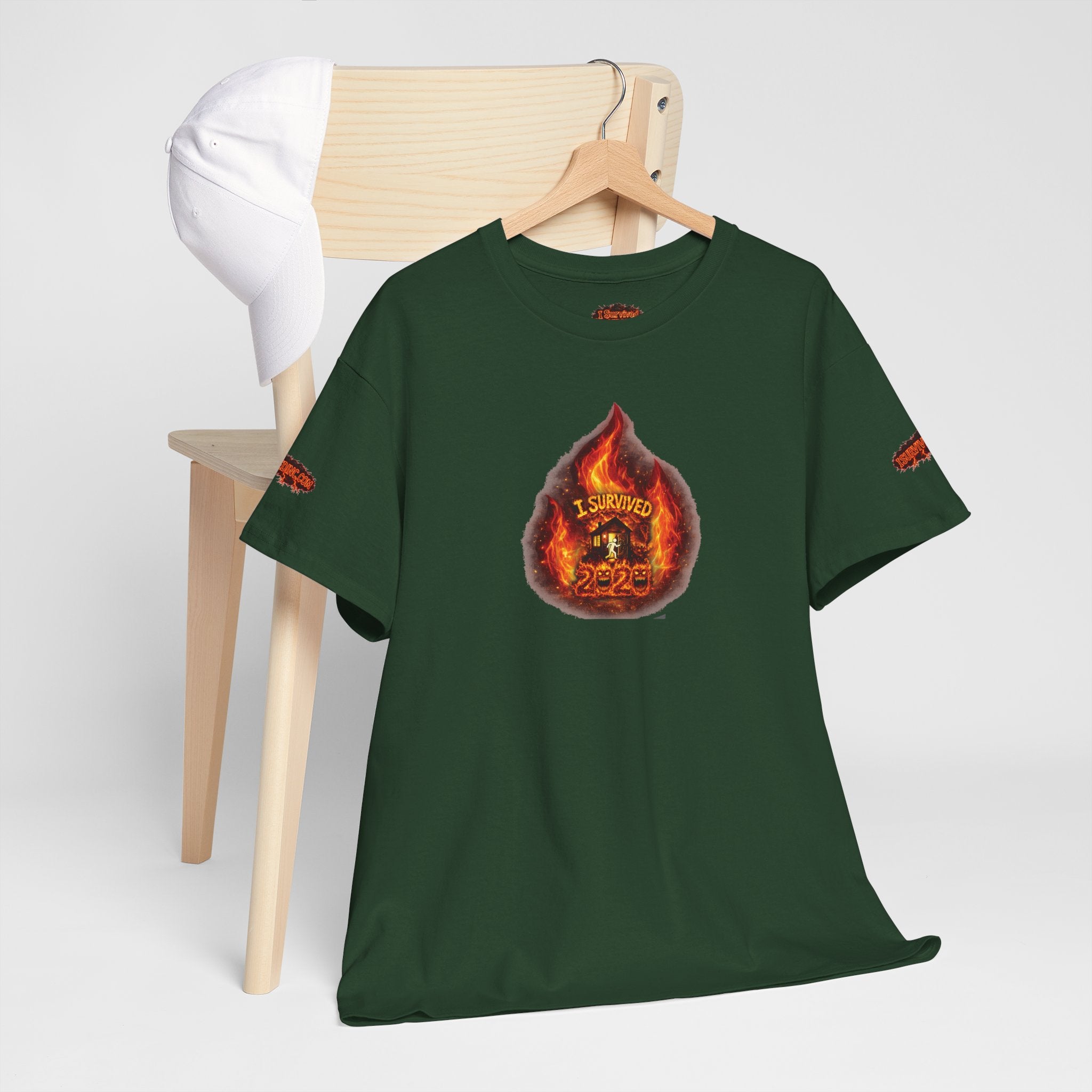 I Survived 2020 — WILDFIRES S2:E2: Director's Cut Special Edition "The Bobcat Fire" Memorial Unisex Heavy Cotton Tee