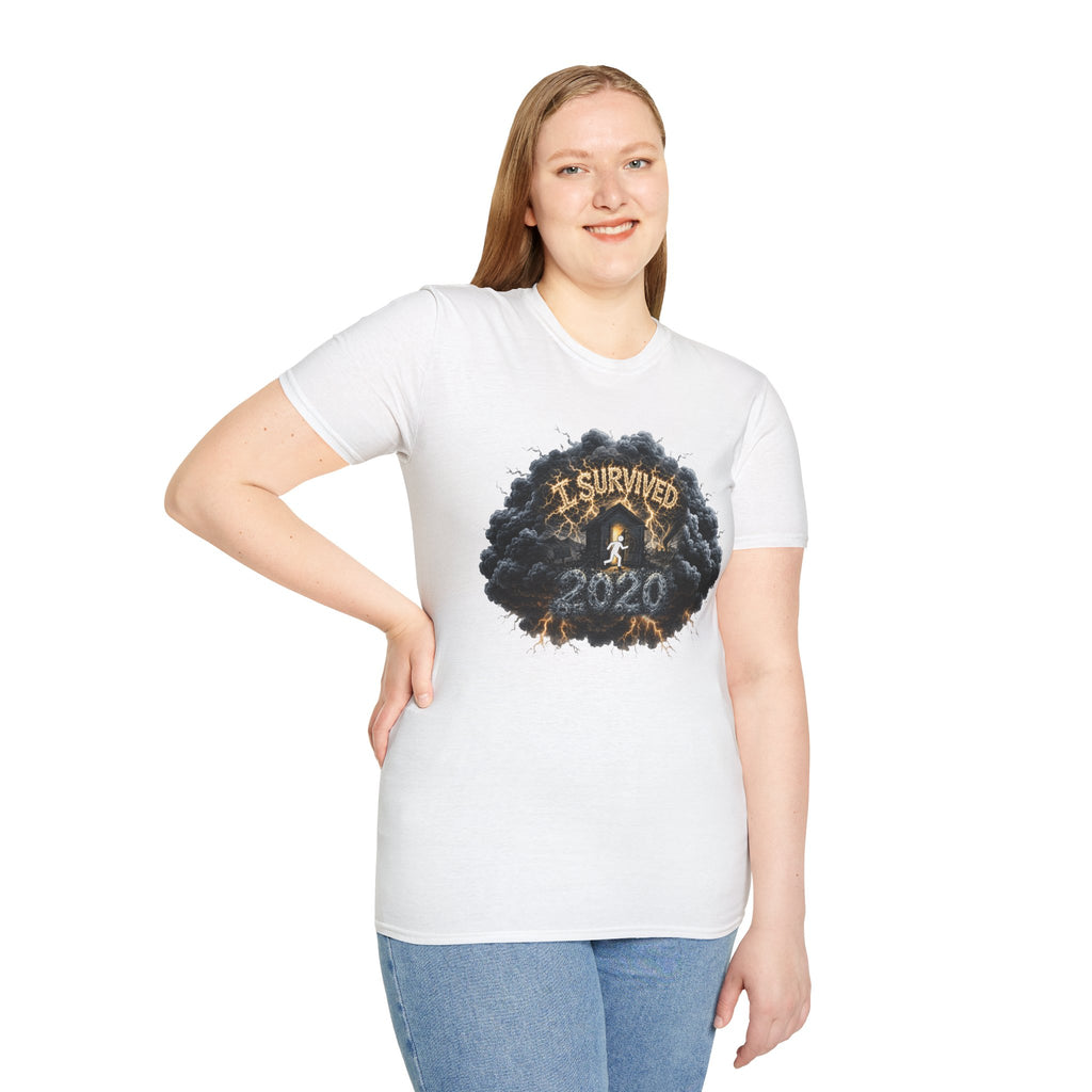 I Survived 2020 — Director's Cut Original Design Teaser Tee | Season 1 Premiere Drop Unisex Softstyle T-Shirt
