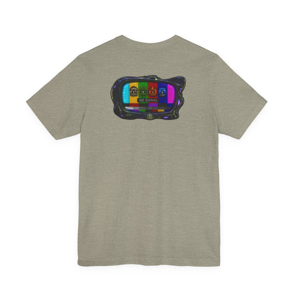 I Survived 2020 — "No Signal" Test Pattern Tee Alien Broadcast Finale Summer Premiere Unisex Jersey Short Sleeve Tee