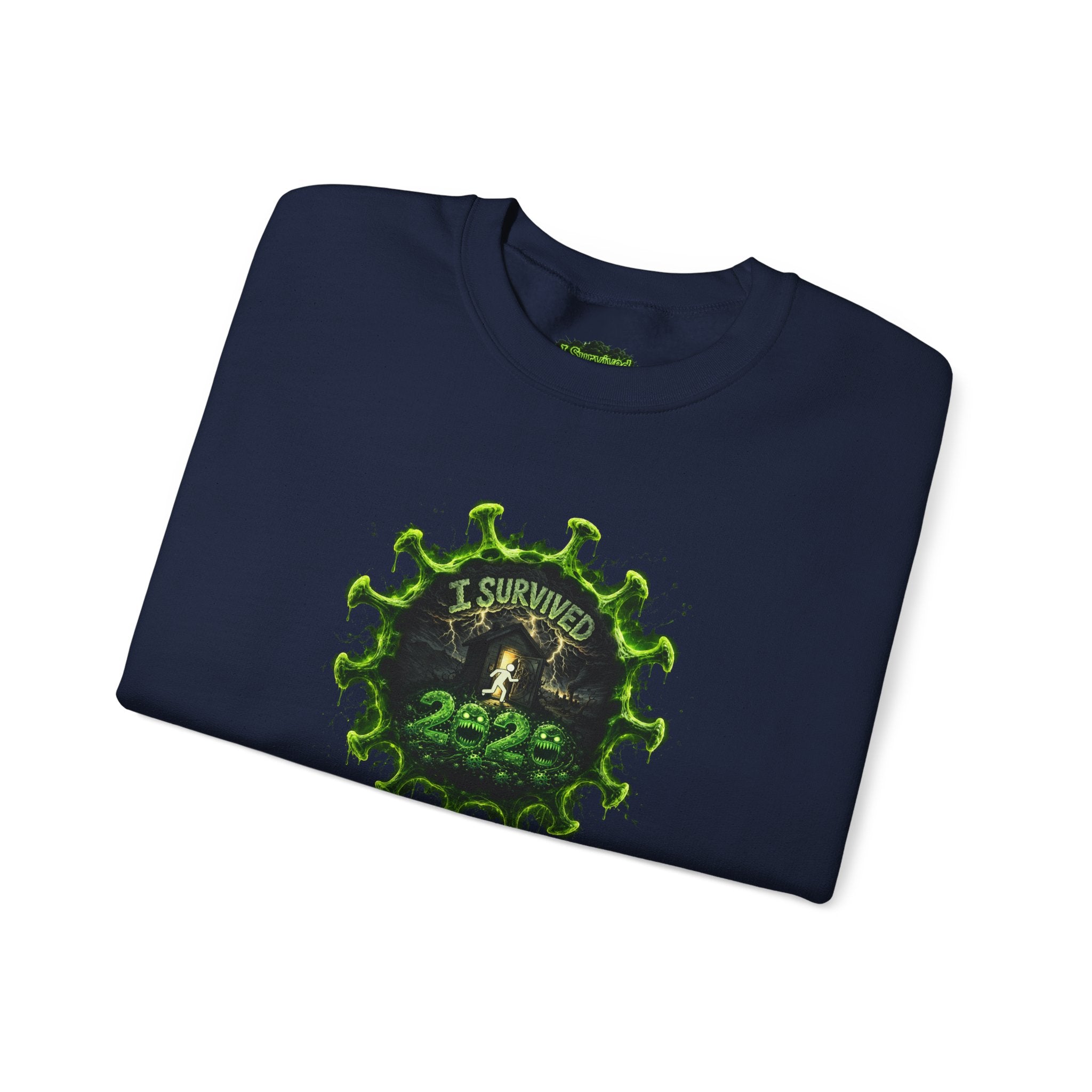 I Survived 2020 — PANDEMIC S1:E2: Director's Cut "The Coming of COVID" Unisex Heavy Blend™ Crewneck Sweatshirt