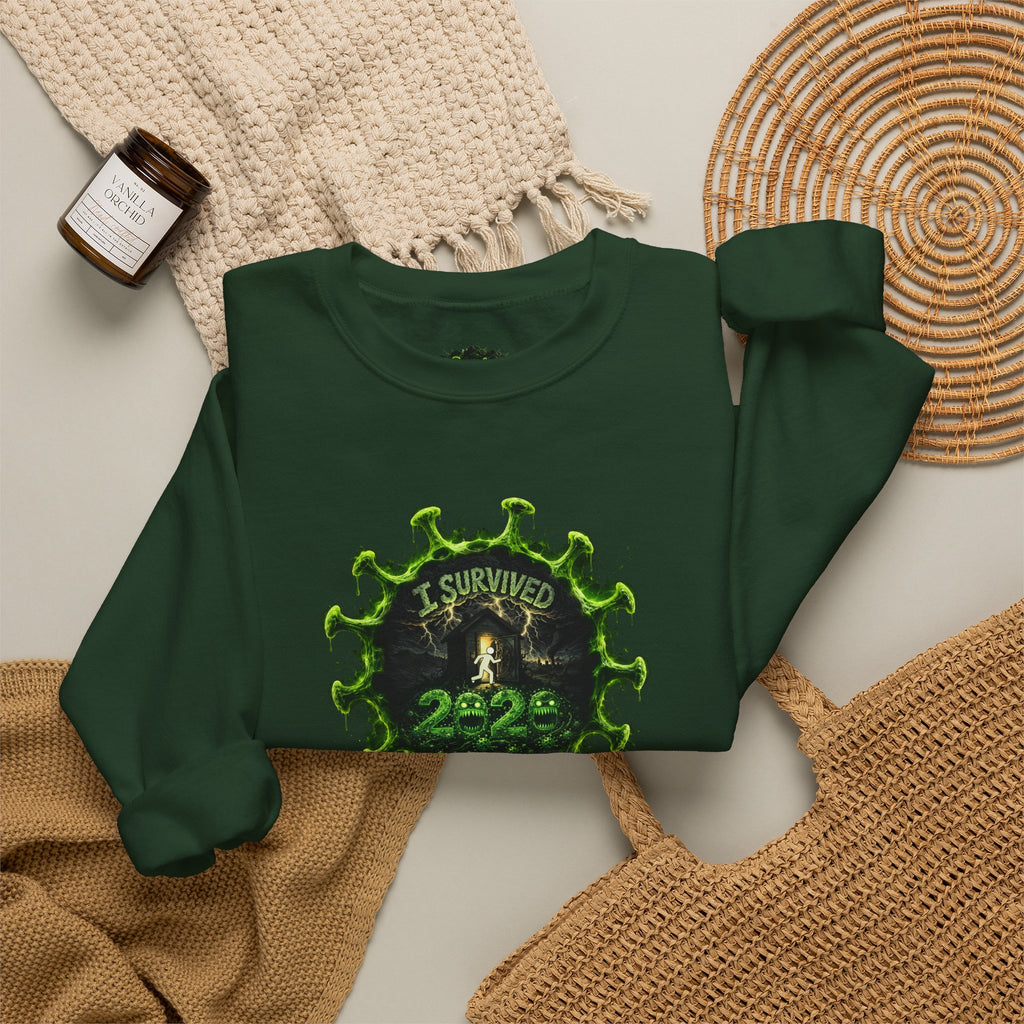 I Survived 2020 — PANDEMIC S1:E5: Director's Cut "Delivery Doomsday" Unisex Heavy Blend™ Crewneck Sweatshirt