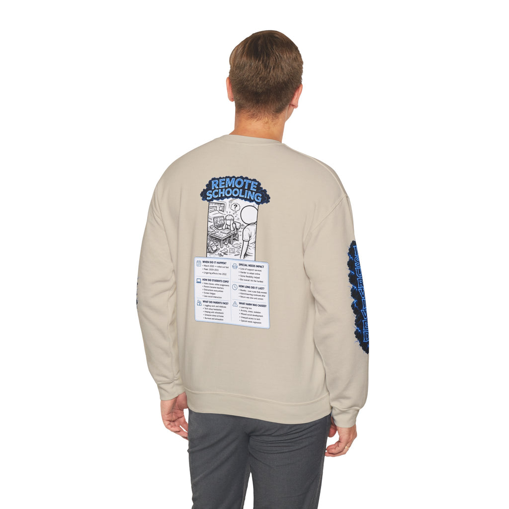 I Survived 2020 — LOCKDOWN S3:E3: Director's Cut Special Edition "Remote Schooling" Unisex Heavy Blend™ Crewneck Sweatshirt