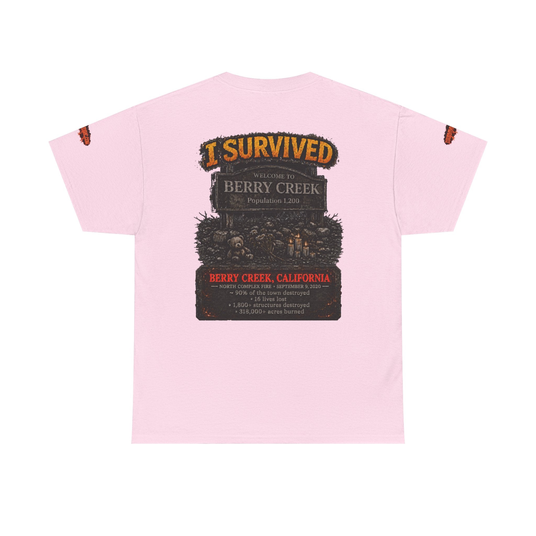 I Survived 2020 — Director's Cut S2:E1 "Berry Creek" | Wildfire Edition Memorial Unisex Heavy Cotton Tee (SPECIAL EDITION)