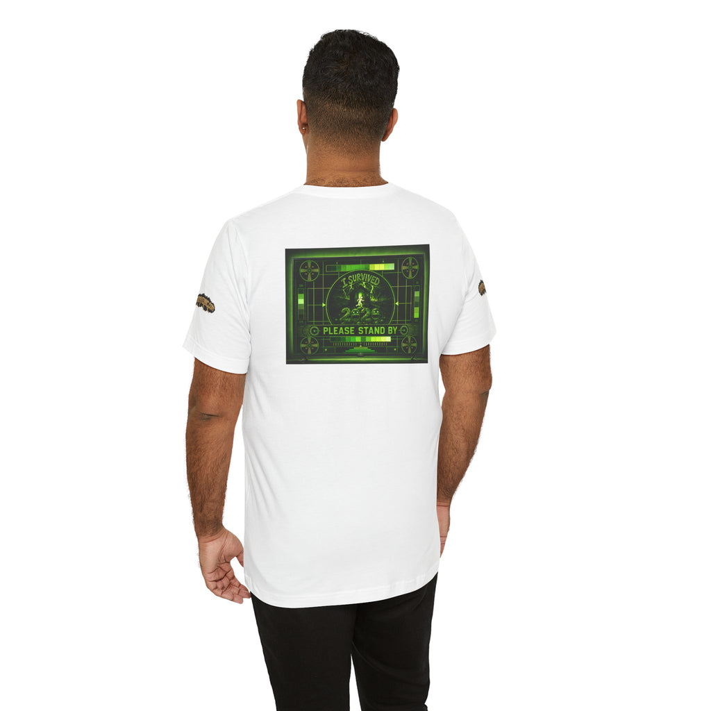 I Survived 2020 — "Please Stand By" Test Pattern Toxic Signal Tee Special Edition Summer Premiere Unisex Jersey Short Sleeve Tee