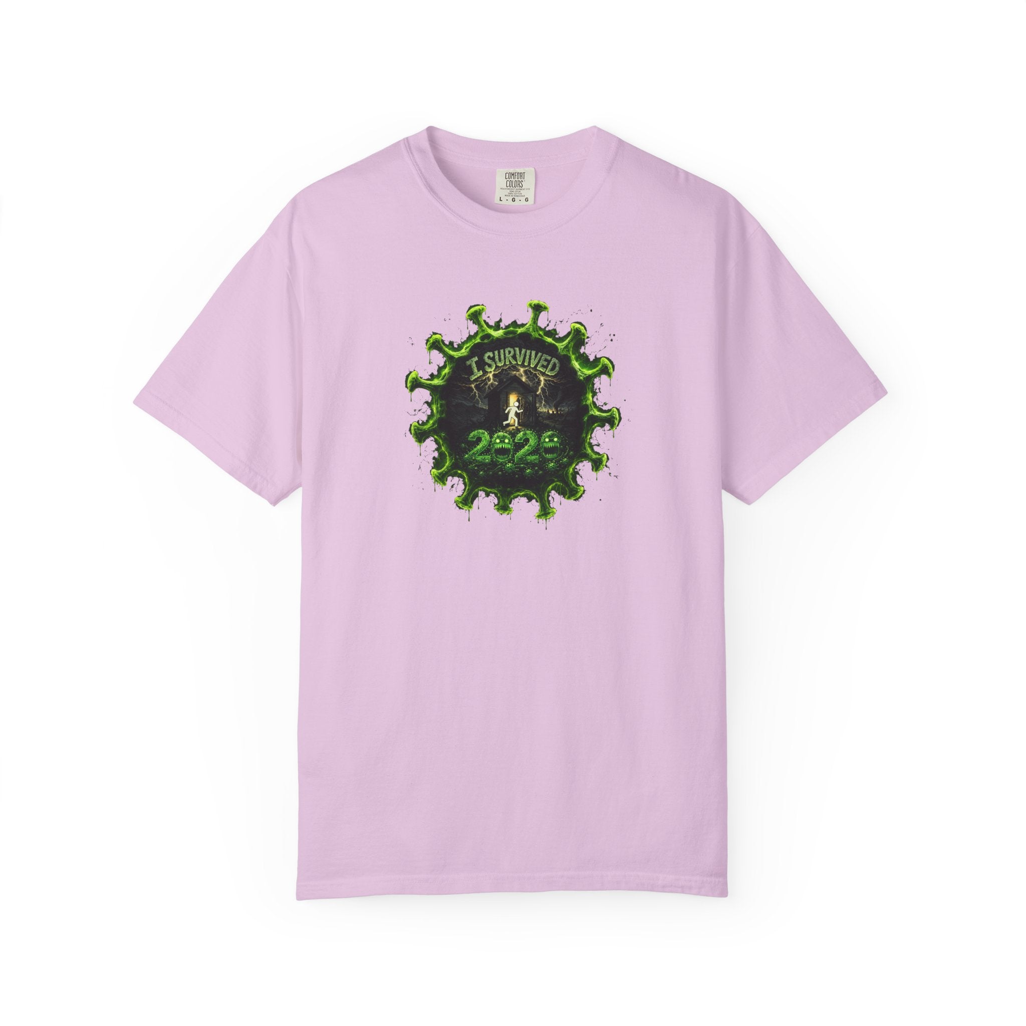 I Survived 2020 — PANDEMIC S1:E4: Director's Cut "Mask Madness" Unisex Garment-Dyed T-shirt