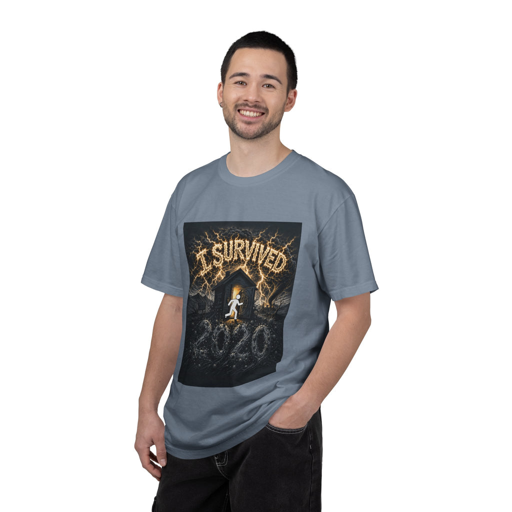 I Survived 2020 — Original Design Teaser Tee | Season 1 Premiere Drop Unisex Garment-Dyed T-shirt