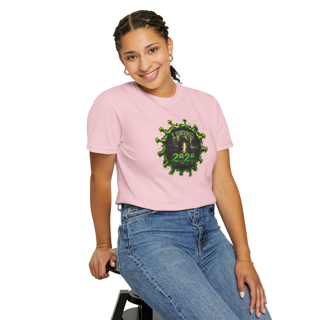 I Survived 2020 —  PANDEMIC S1:E1: Director's Cut "COVID-19: The Coronavirus" Unisex Garment-Dyed T-shirt