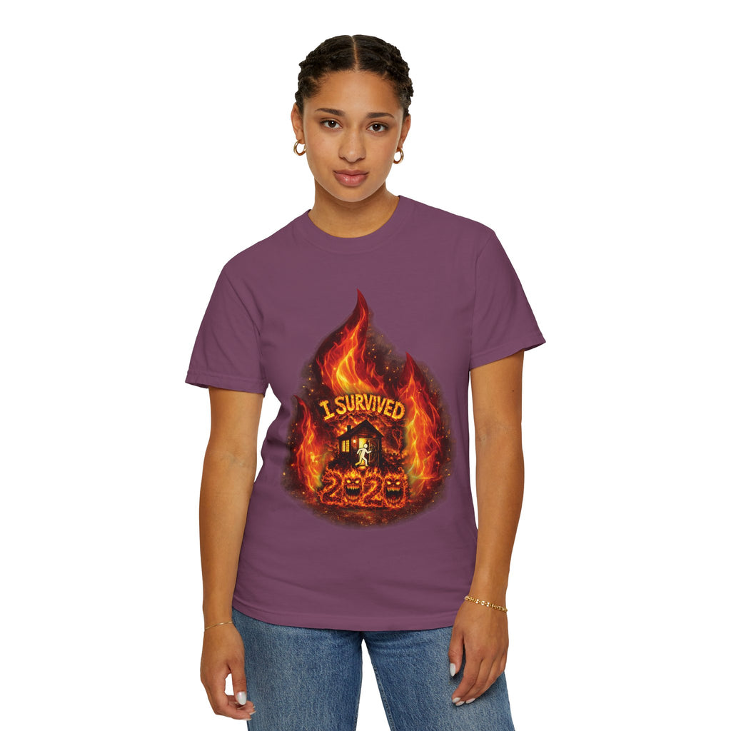 I Survived 2020 — Director's Cut S2:E3 "The California Wildfires" | Wildfire Edition Memorial Unisex Garment-Dyed T-shirt