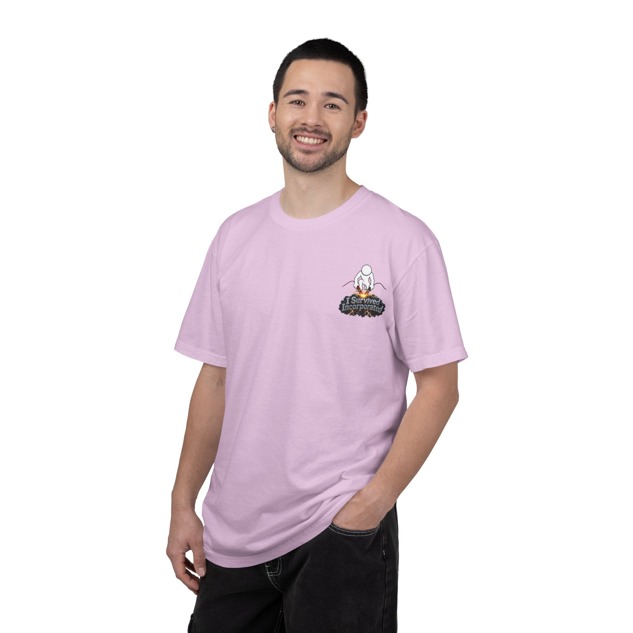 I Survived 2020 — "Please Stand By" Test Pattern Tee Summer Premier Unisex Garment-Dyed T-shirt
