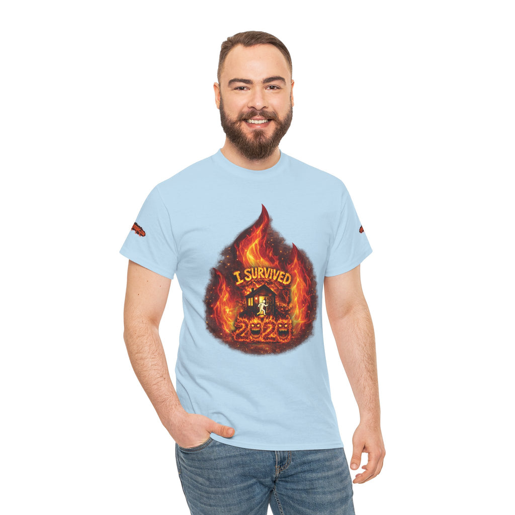 I Survived 2020 — Director's Cut S2:E3 "The California Wildfires" | Wildfire Edition Memorial Unisex Heavy Cotton Tee (SPECIAL EDITION)
