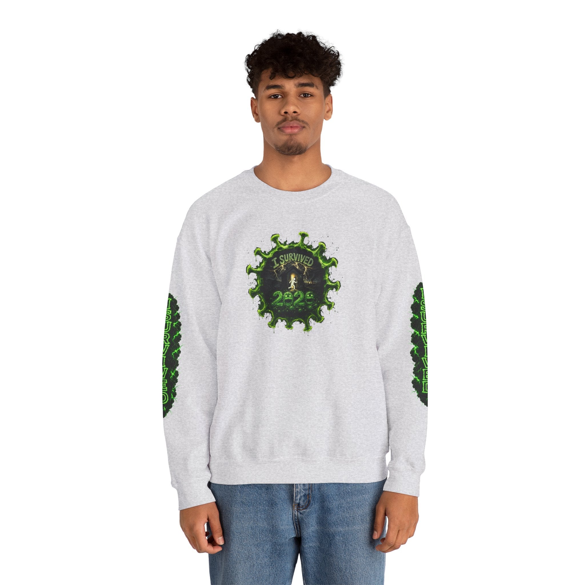 I Survived 2020 — PANDEMIC S1:E1: Director's Cut "COVID-19: The Coronavirus" Unisex Heavy Blend™ Crewneck Sweatshirt