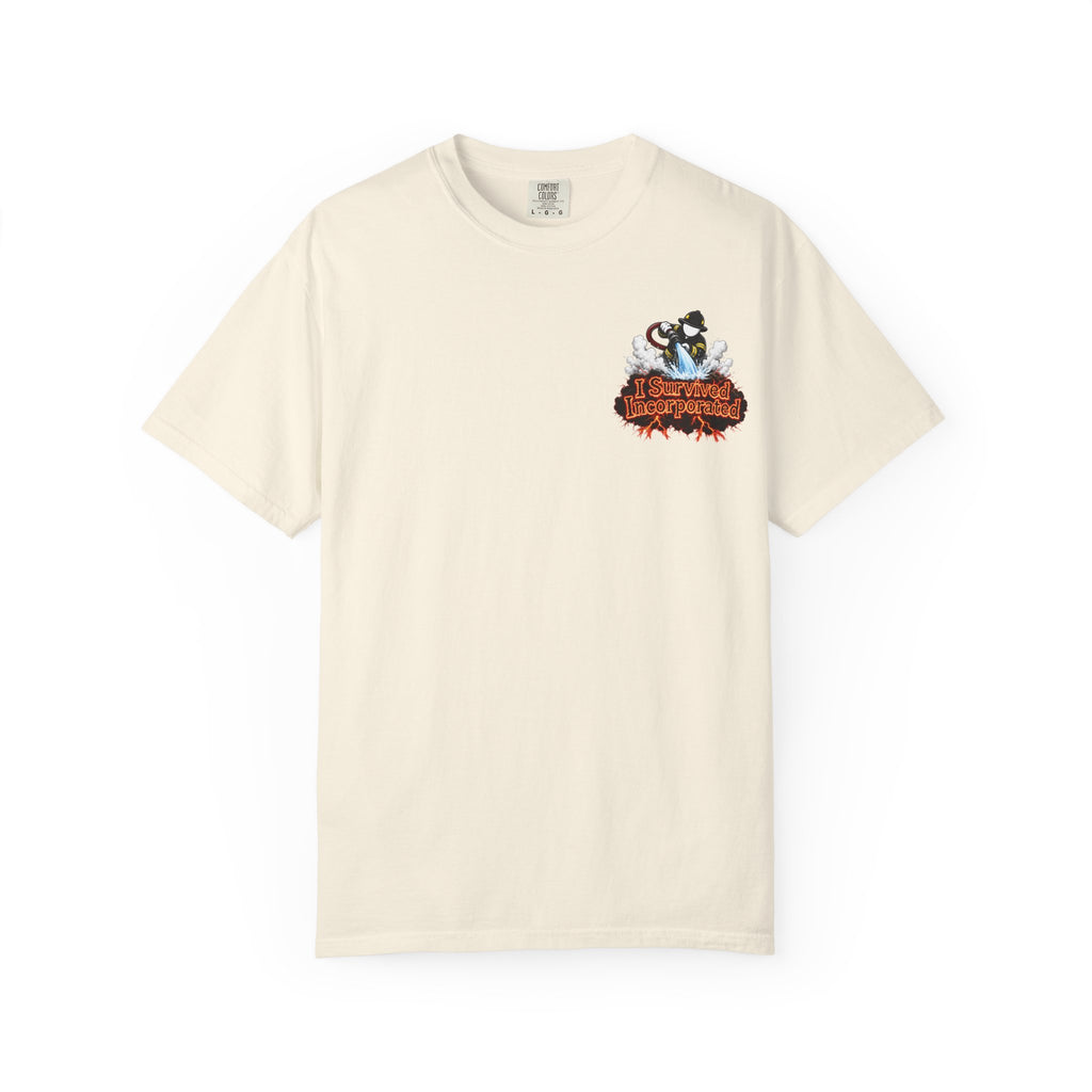 I Survived 2020 — "Please Stand By" Test Pattern Tee Wildfire Signal Edition Summer Premiere Unisex Garment-Dyed T-shirt