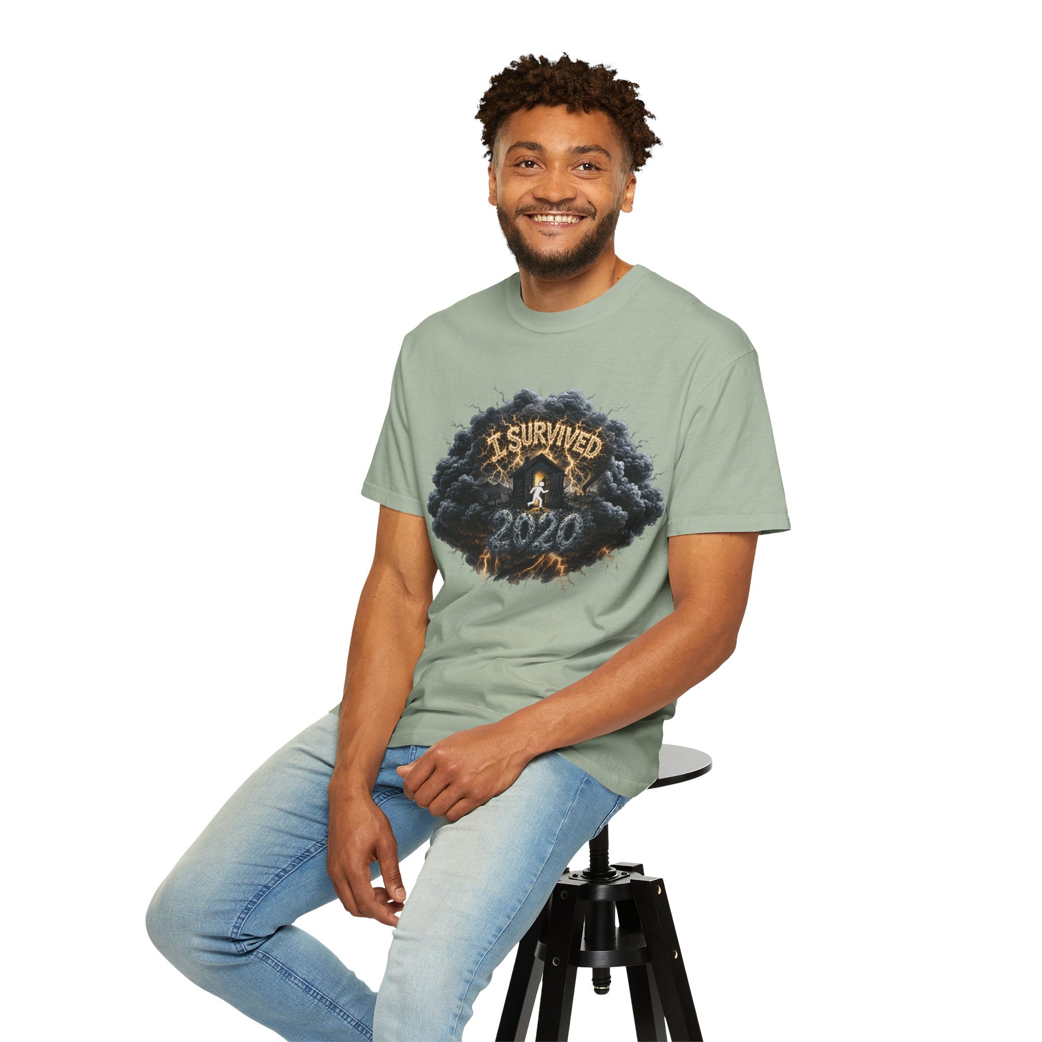 I Survived 2020 — Director's Cut Original Design Teaser Tee | Season 1 Premiere Drop Unisex Garment-Dyed T-shirt