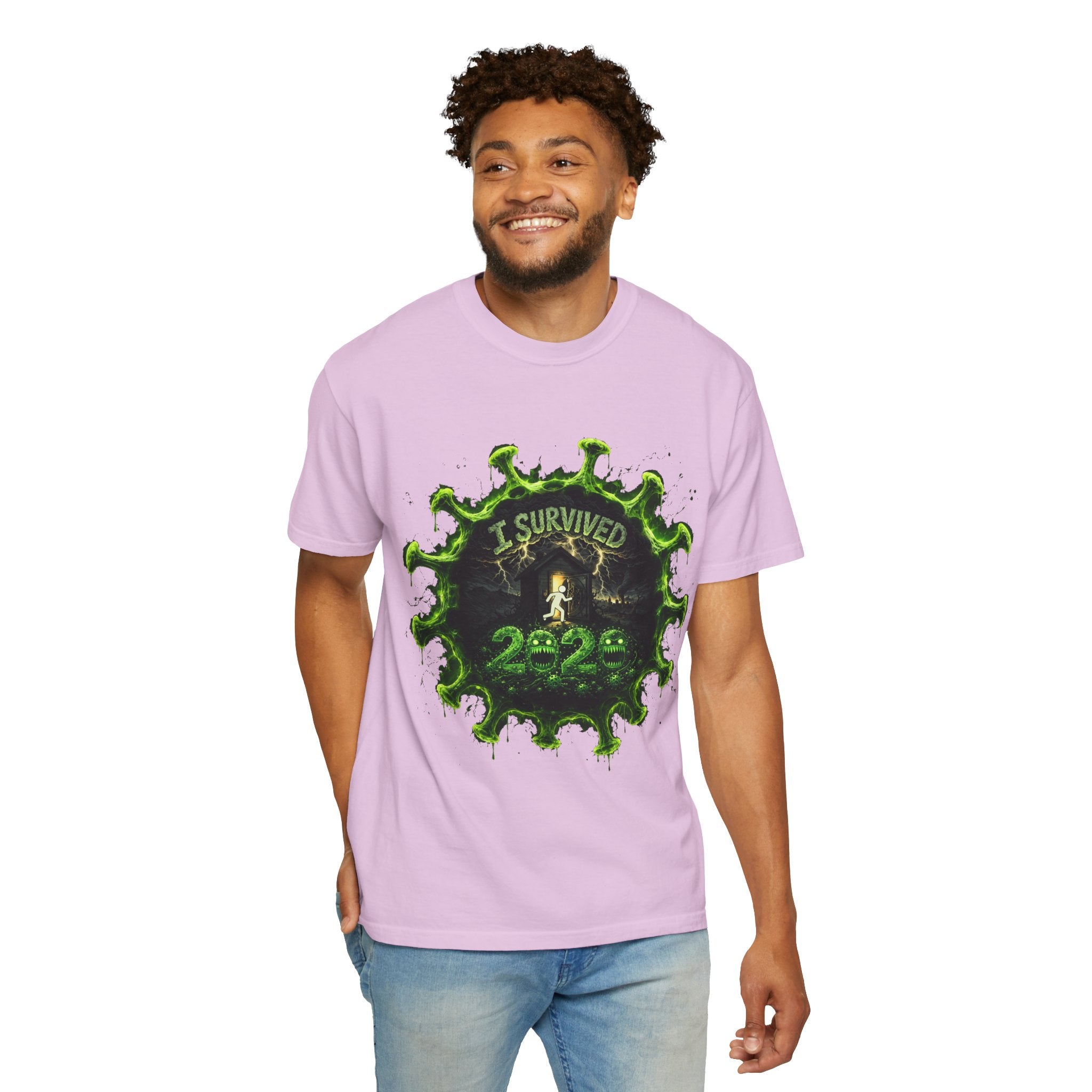 I Survived 2020 — Director's Cut S1:E5 "Delivery Doomsday" | Pandemic Edition Unisex Garment-Dyed T-shirt