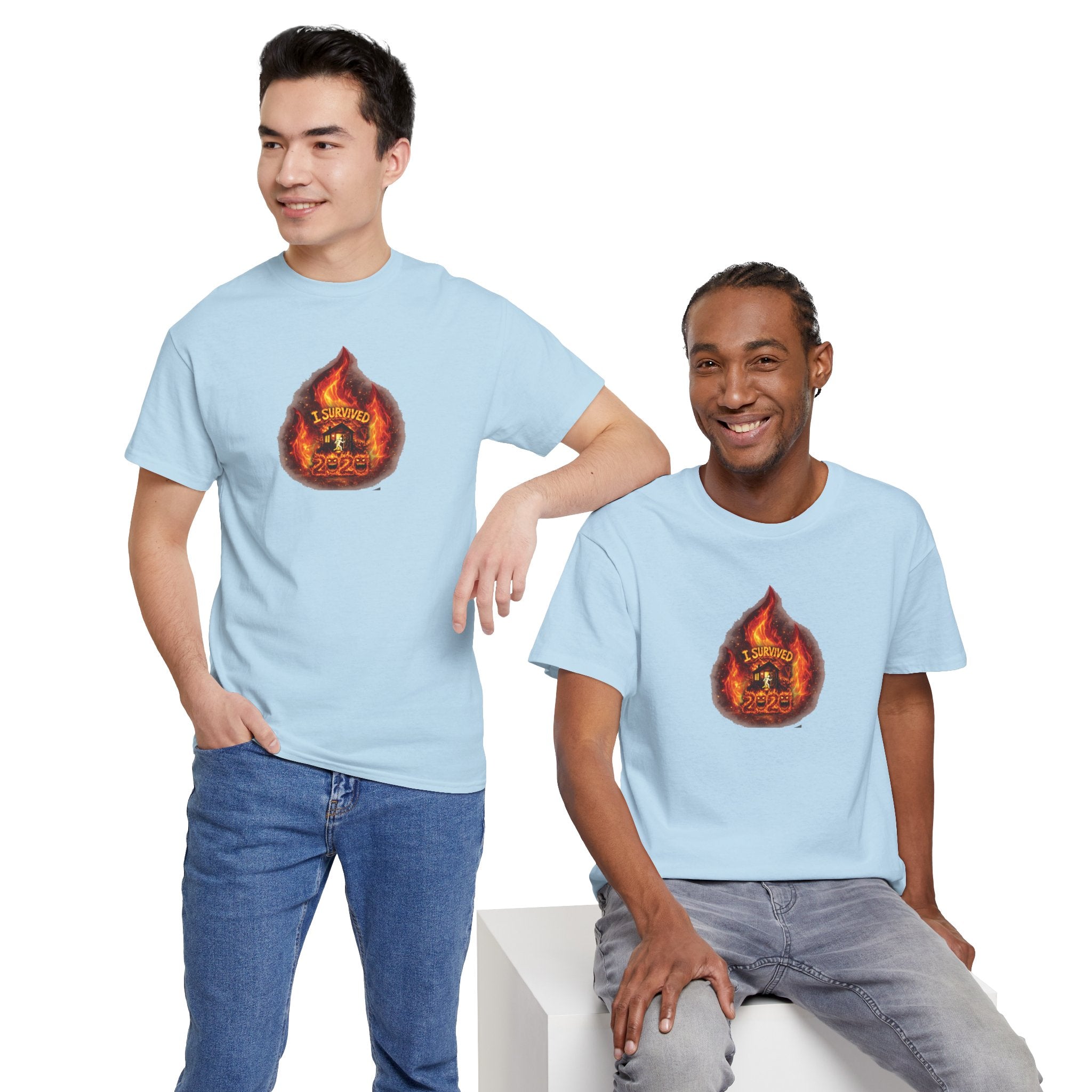 I Survived 2020 — WILDFIRES S2:E2: Director's Cut "The Bobcat Fire" Memorial Unisex Heavy Cotton Tee