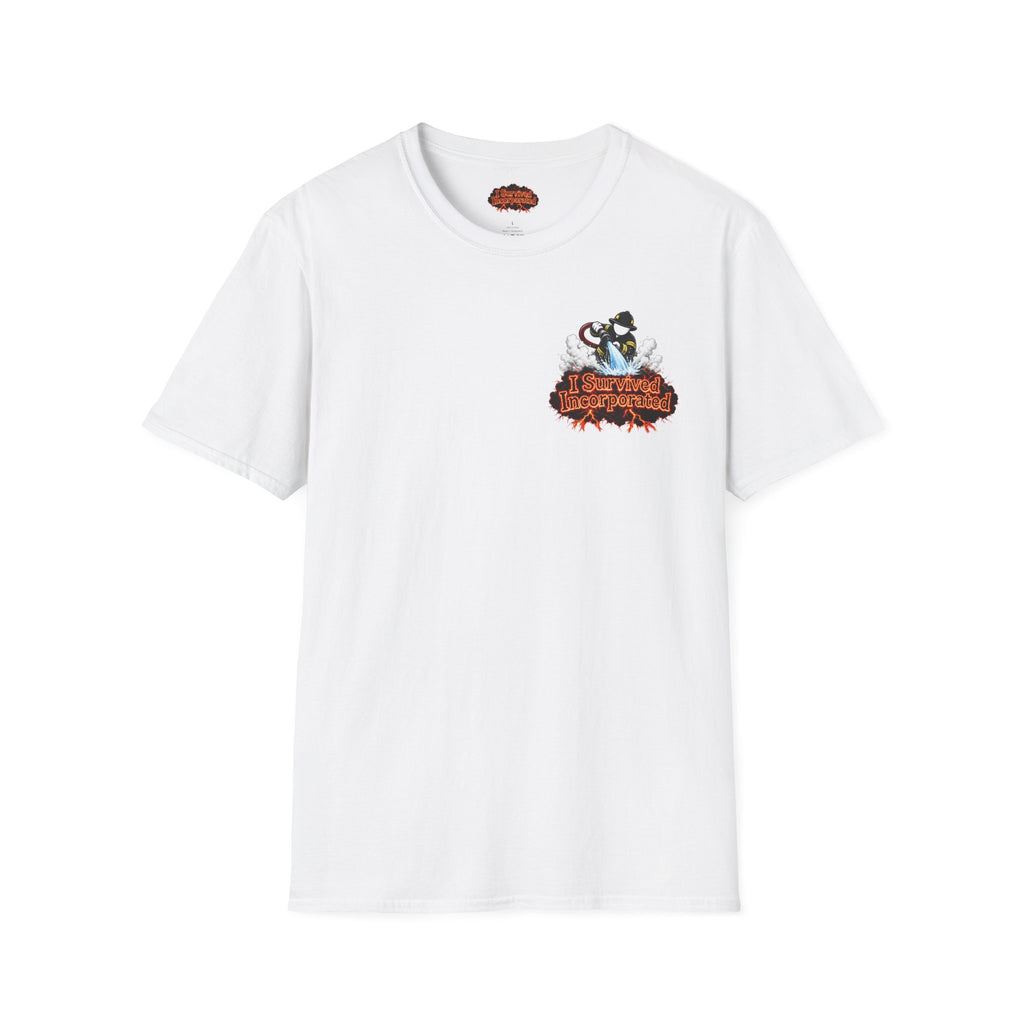 I Survived 2020 — "Please Stand By" Test Pattern Tee Wildfire Signal Edition Summer Premiere Unisex Softstyle T-Shirt