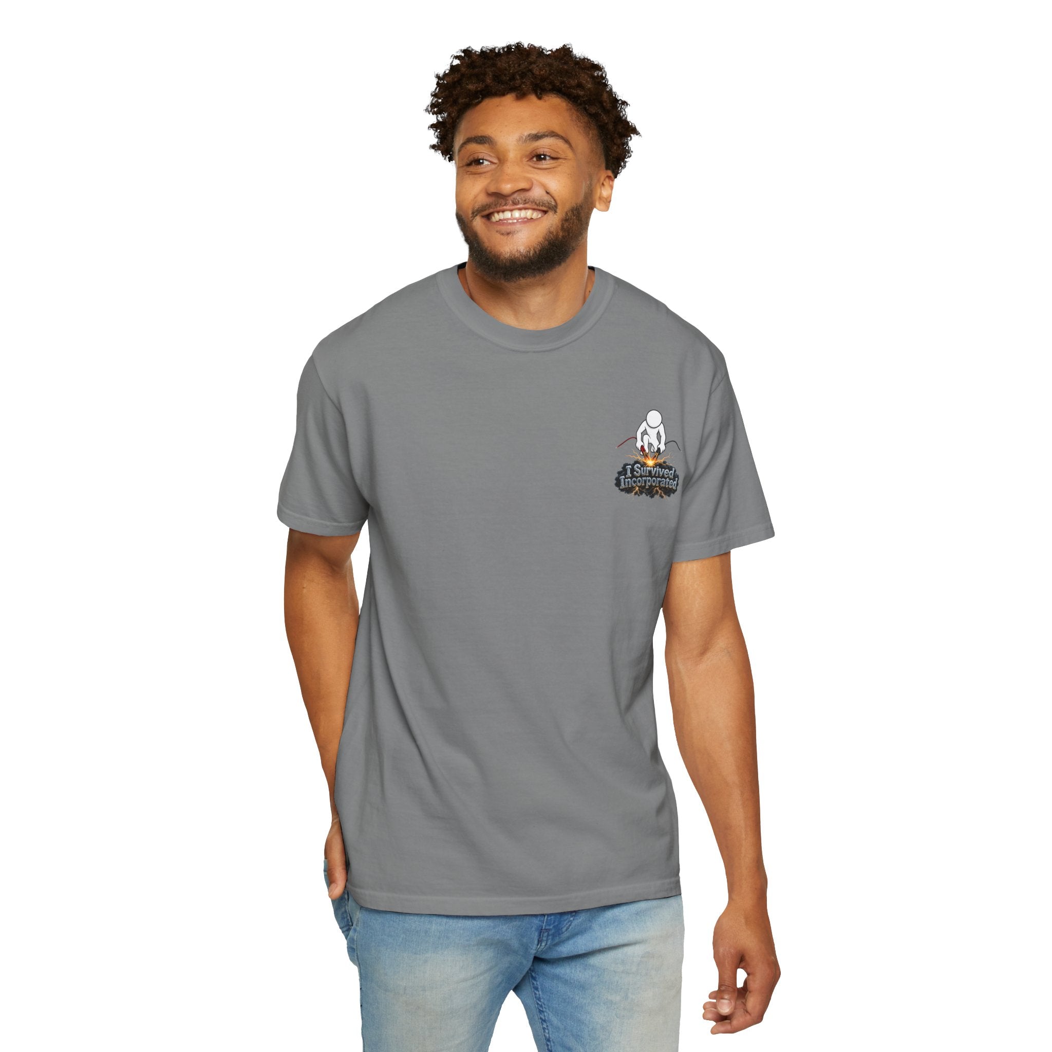 I Survived 2020 — "Please Stand By" Test Pattern Tee Summer Premier Unisex Garment-Dyed T-shirt
