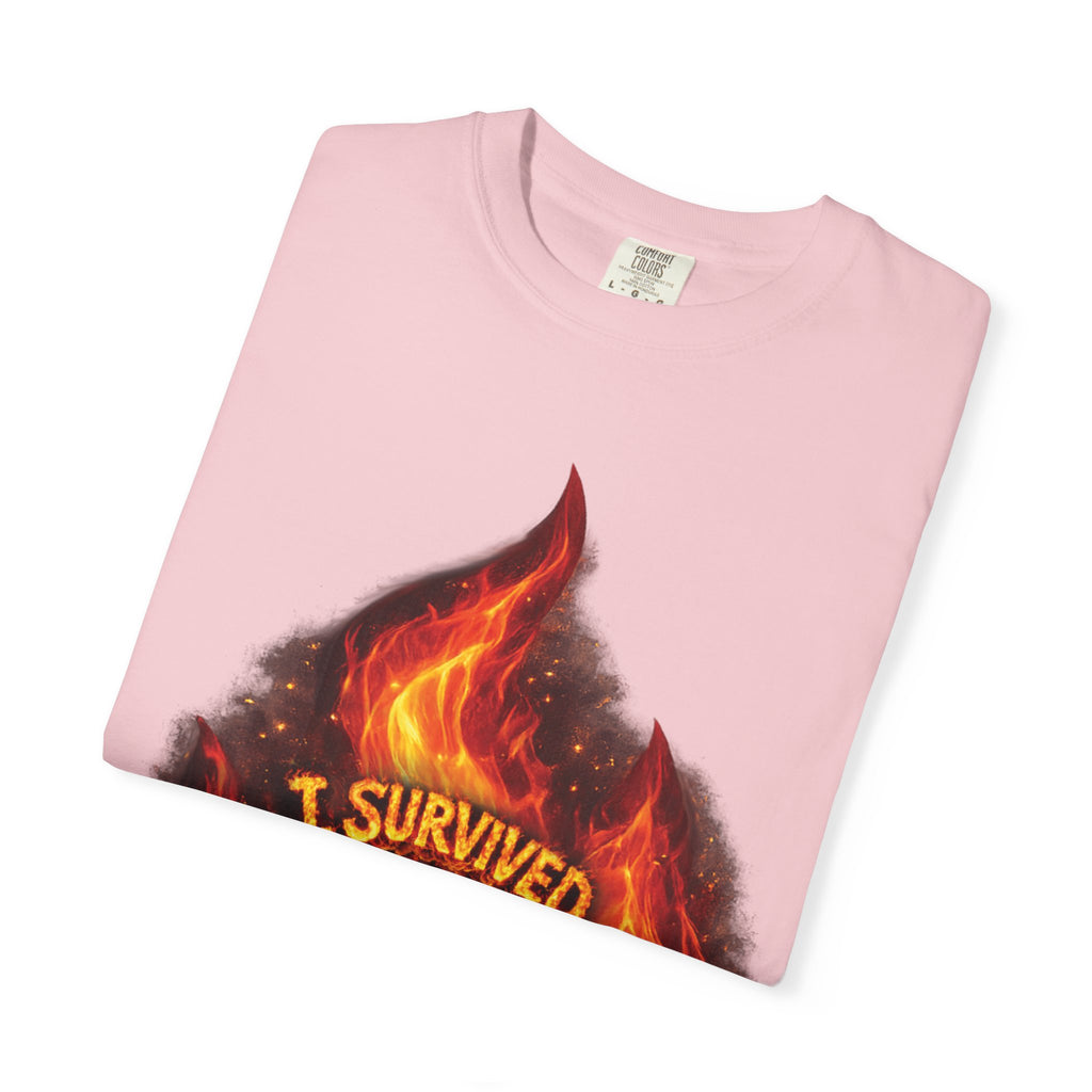 I Survived 2020 — Director's Cut S2:E3 "The California Wildfires" | Wildfire Edition Memorial Unisex Garment-Dyed T-shirt