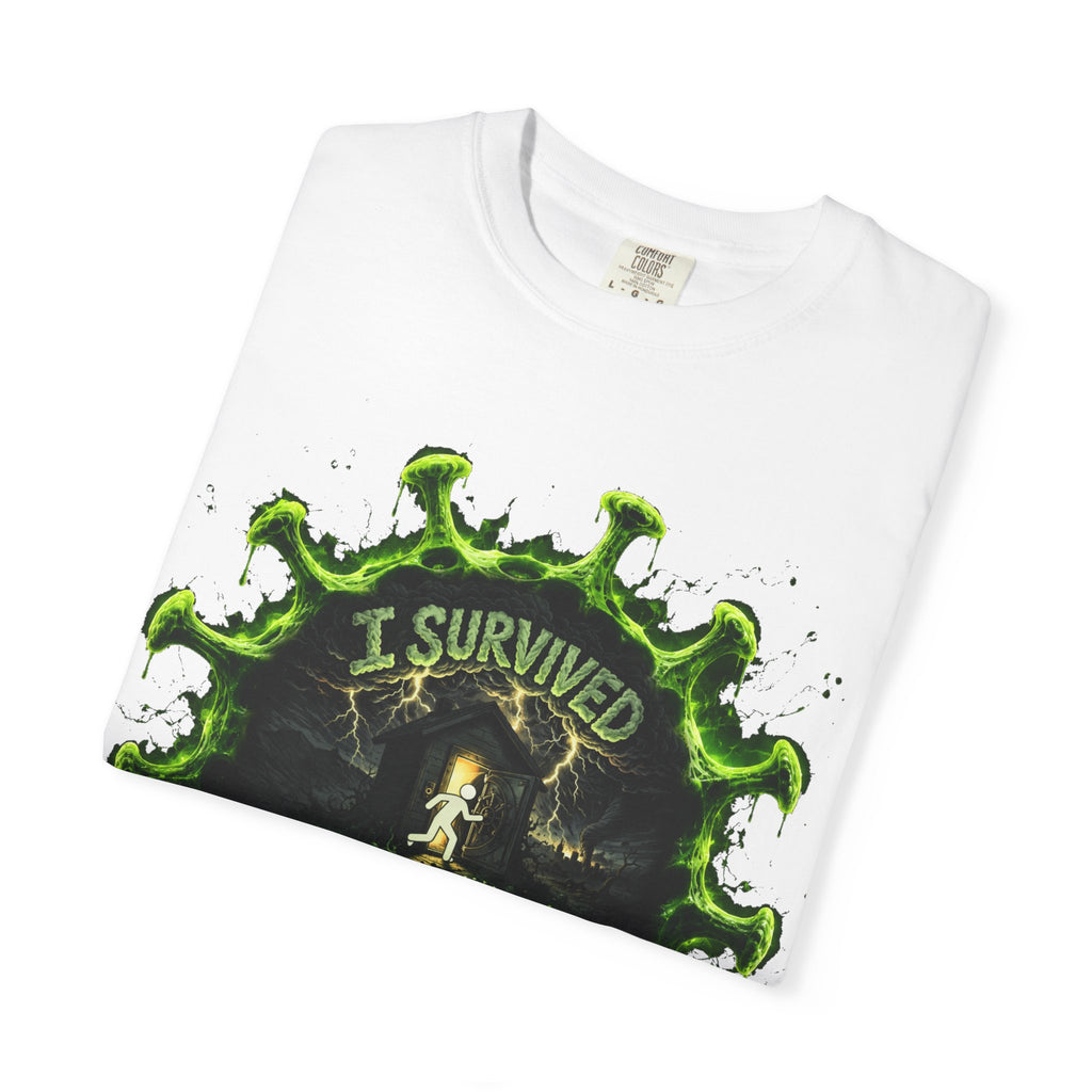 I Survived 2020 — Director's Cut S1:E3 "The Jab!" | Pandemic Edition Unisex Garment-Dyed T-shirt