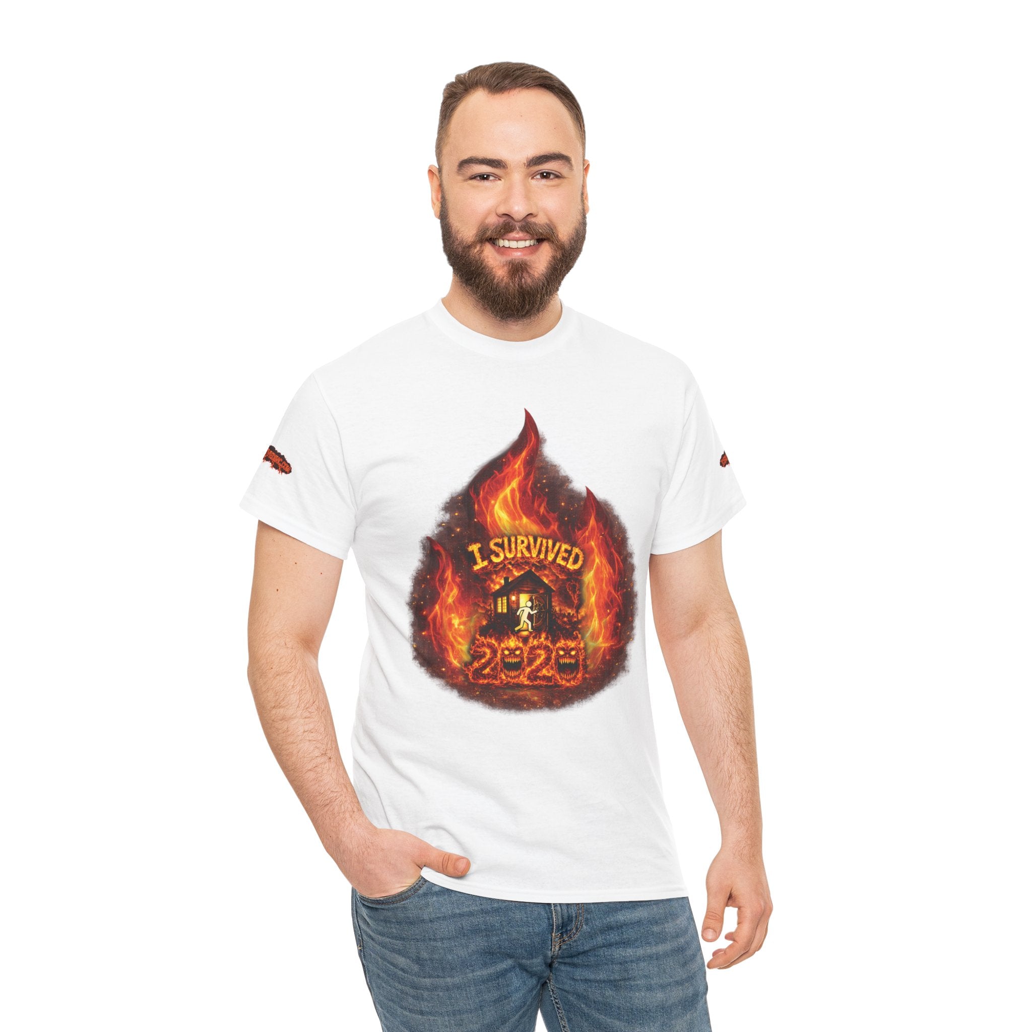 I Survived 2020 — Director's Cut S2:E3 "The California Wildfires" | Wildfire Edition Memorial Unisex Heavy Cotton Tee (SPECIAL EDITION)
