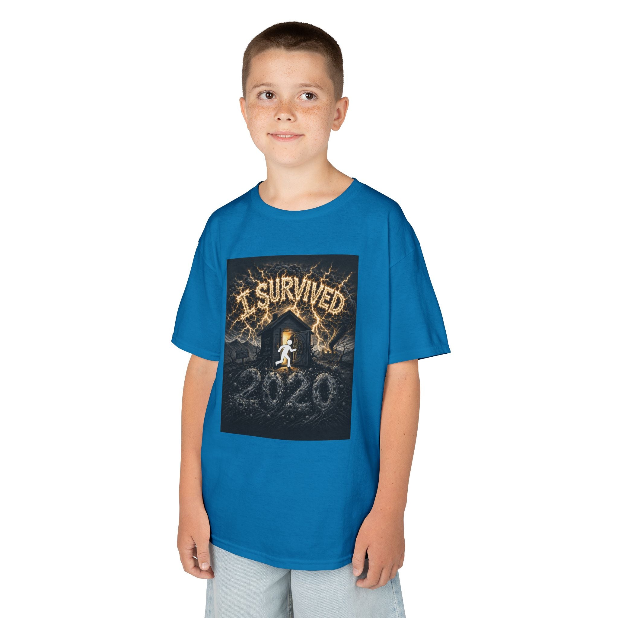 I Survived 2020 — Original Design Teaser Tee | Season 1 Premiere Drop Kids Heavy Cotton™ Tee