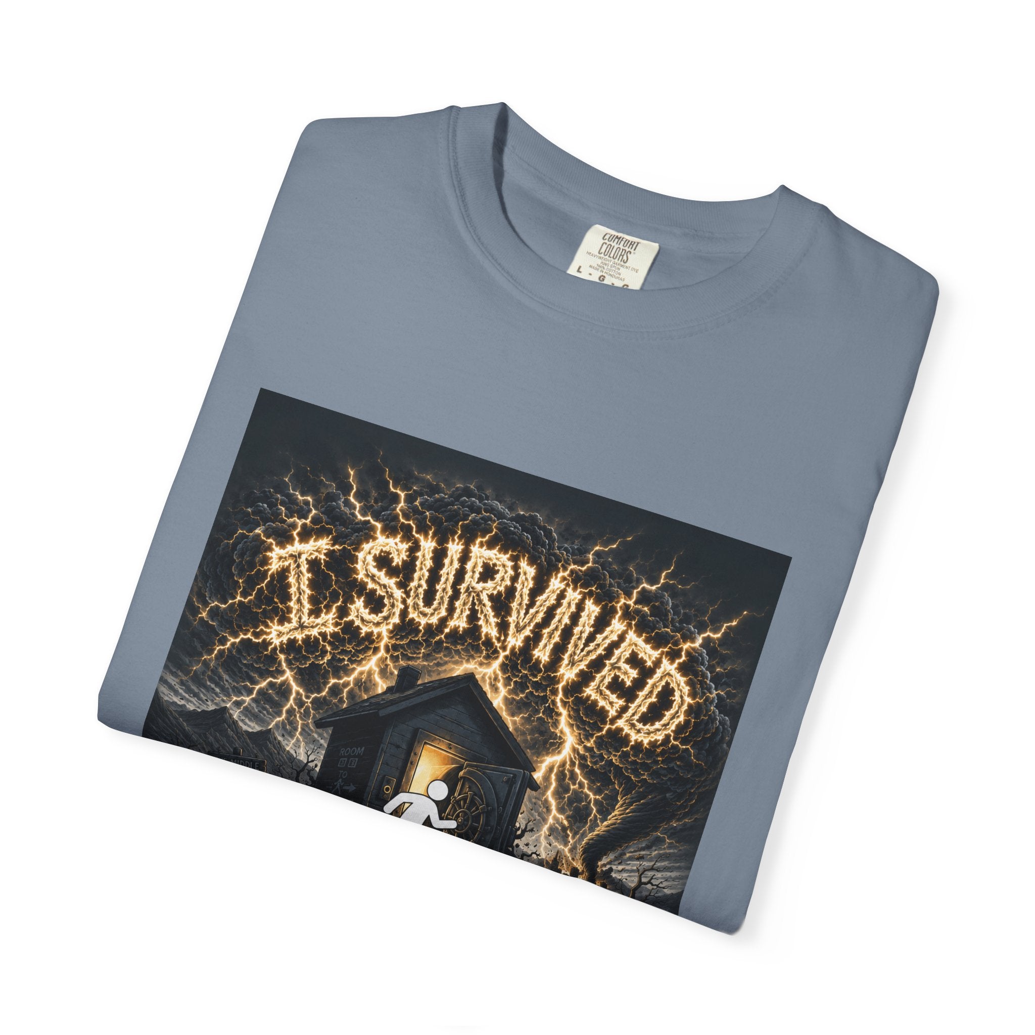 I Survived 2020 — Original Design Teaser Tee | Season 1 Premiere Drop Unisex Garment-Dyed T-shirt