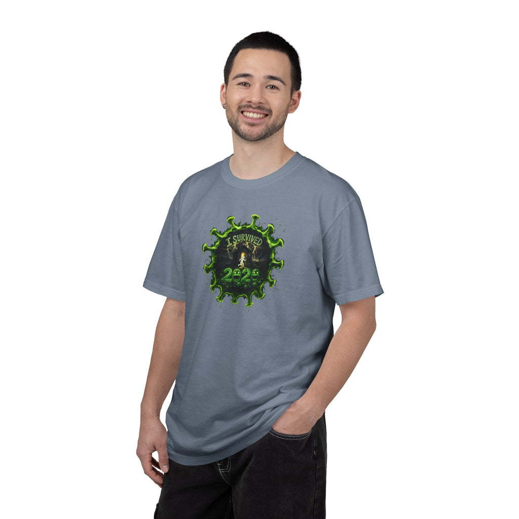 I Survived 2020 —  PANDEMIC S1:E1: Director's Cut "COVID-19: The Coronavirus" Unisex Garment-Dyed T-shirt