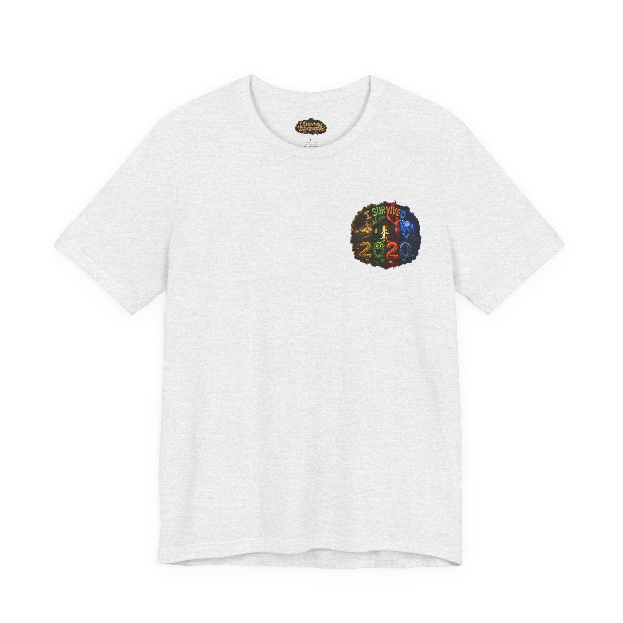 I Survived 2020 — "No Signal" Test Pattern Tee Alien Broadcast Finale Summer Premiere Unisex Jersey Short Sleeve Tee